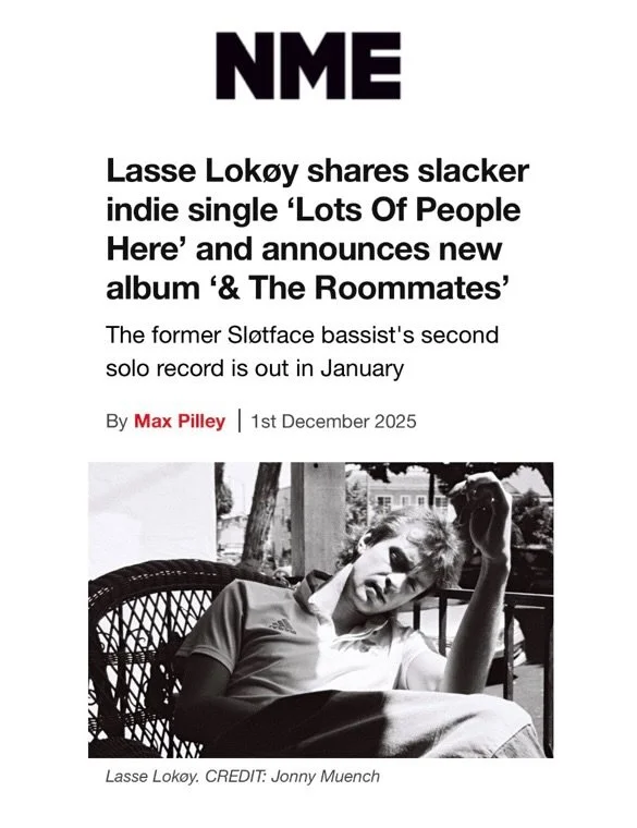 Long time legend and friend of Warmth, Lasse Lok&oslash;y (@lok0y) has released new album &lsquo;&amp; The Roommates&rsquo;. Delightfully scrappy, scuzzy and surprising indie-rock - conceived in LA, and brought to life in Oslo.

&ldquo;charmingly ass