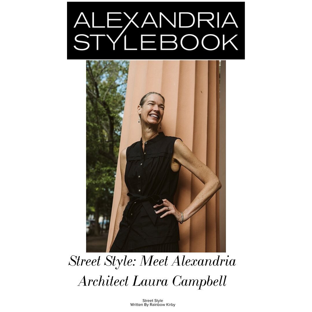 Thank you @alxstylebook for featuring Convene's very own Laura Campbell, Co-Owner and Principal Architect. She is honored to share what her work, family, interests, and community of Alexandria mean to her!

Special thanks and appreciation to:
Kara Hi