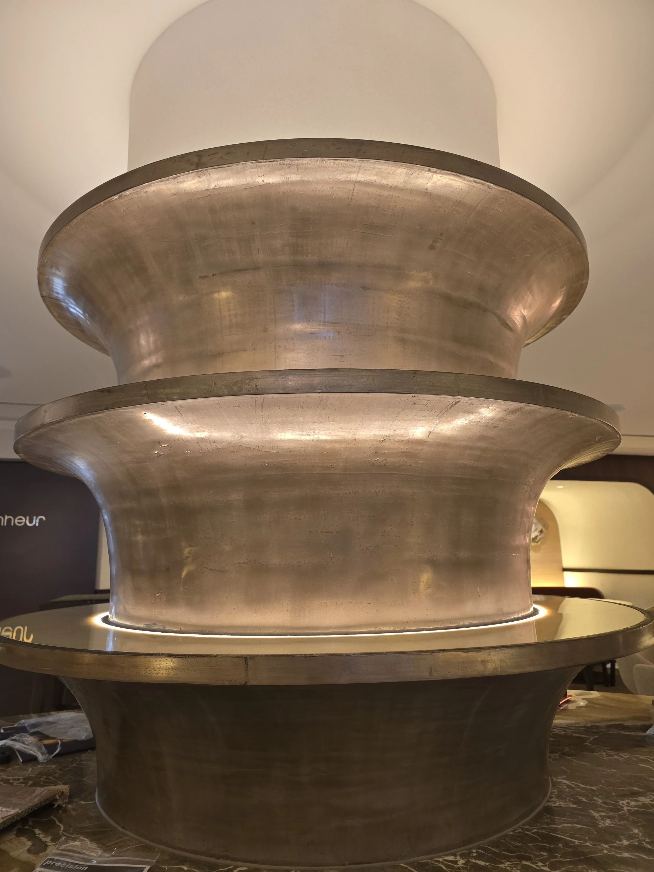 Cast Antique Bronze Effect Restaurant Shelving