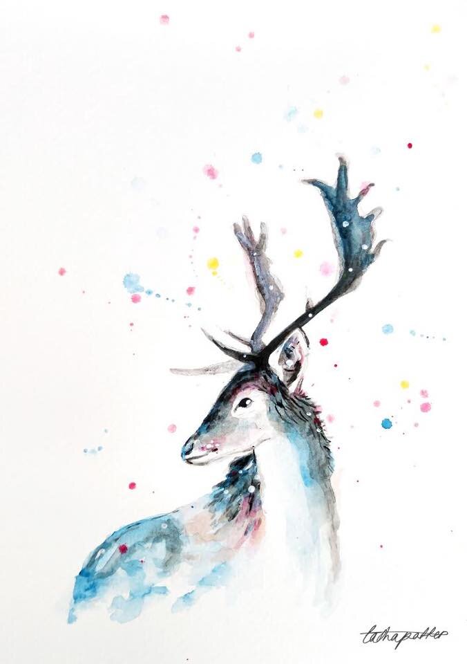 Stag Greetings Christmas Card