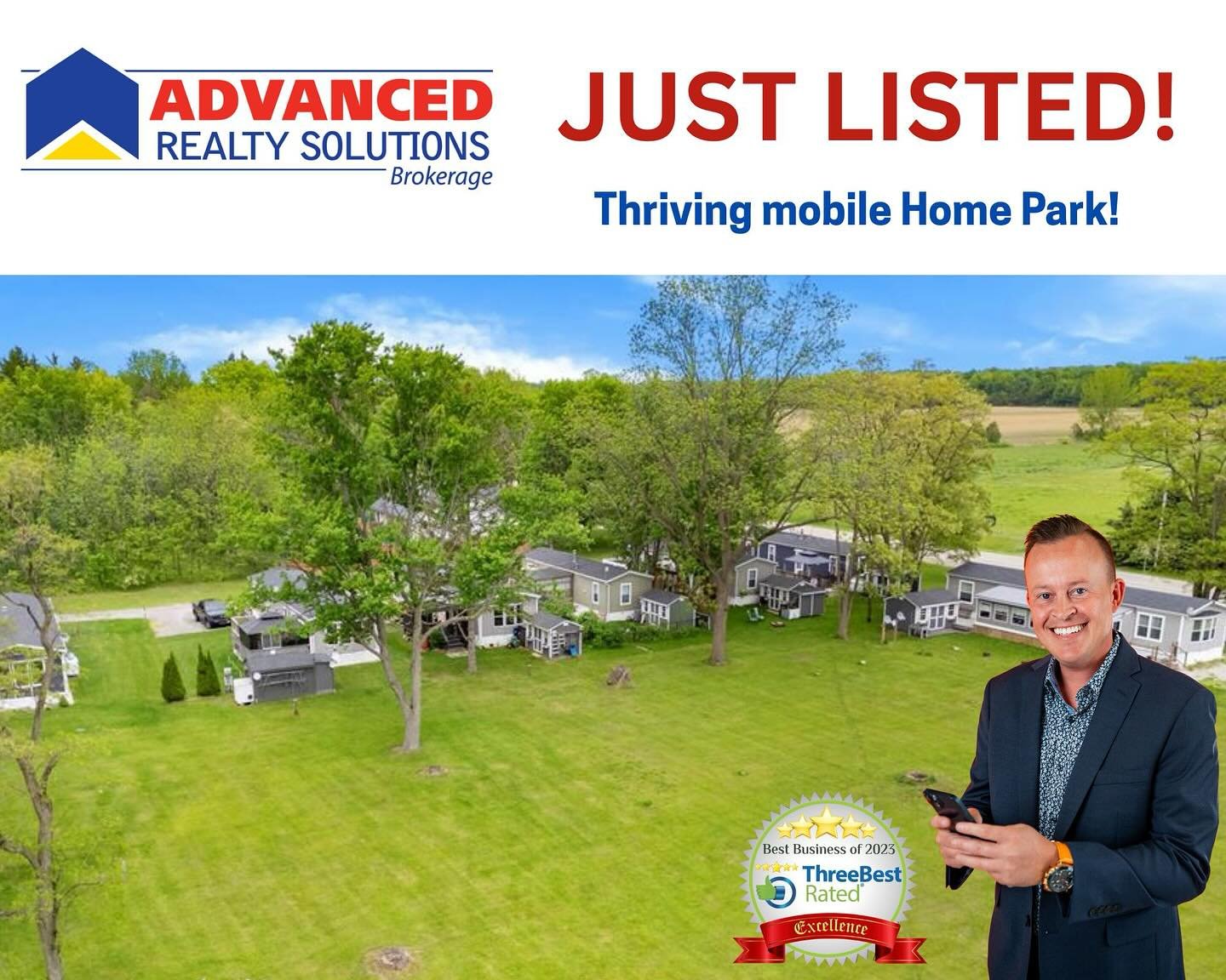❗️Just Listed❗️

15895 Longwoods Road Bothwell, ON

🌳 Scenic 13+ acre tree lined property 
Thriving mobile home park with 7 mobile homes on it! Approvals in place for 14 more mobiles to be added. 

Also approval in place for house and shop to be bui