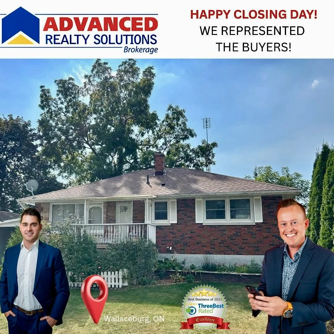 🎉 Just Closed🏡

🚨Congratulations to our  amazing clients on the purchase of this sturdy brick home in Wallaceburg ! ✅ 
Helping great people make big moves is what we  love most about our business!
🥳
Whether you&rsquo;re buying, selling, or just e