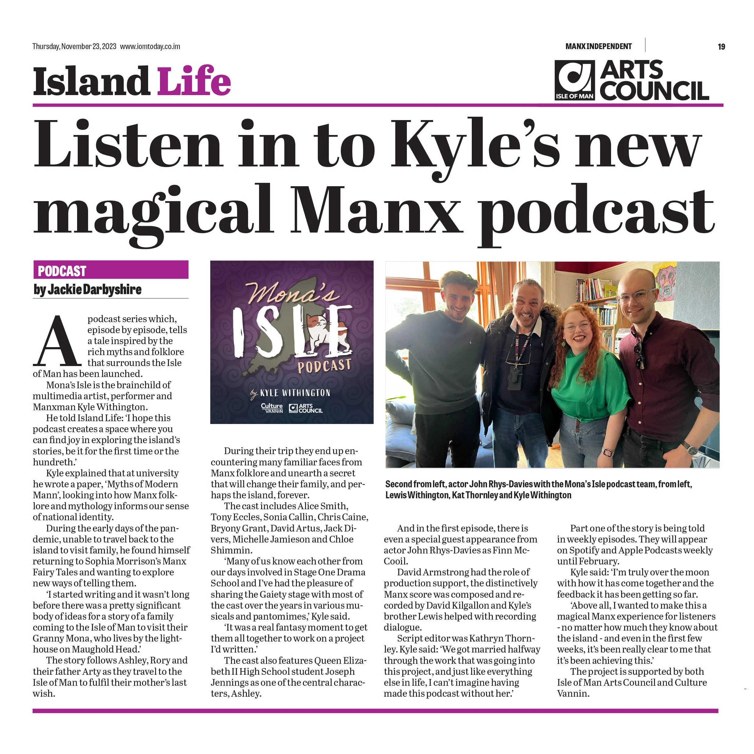 Featuring in local news