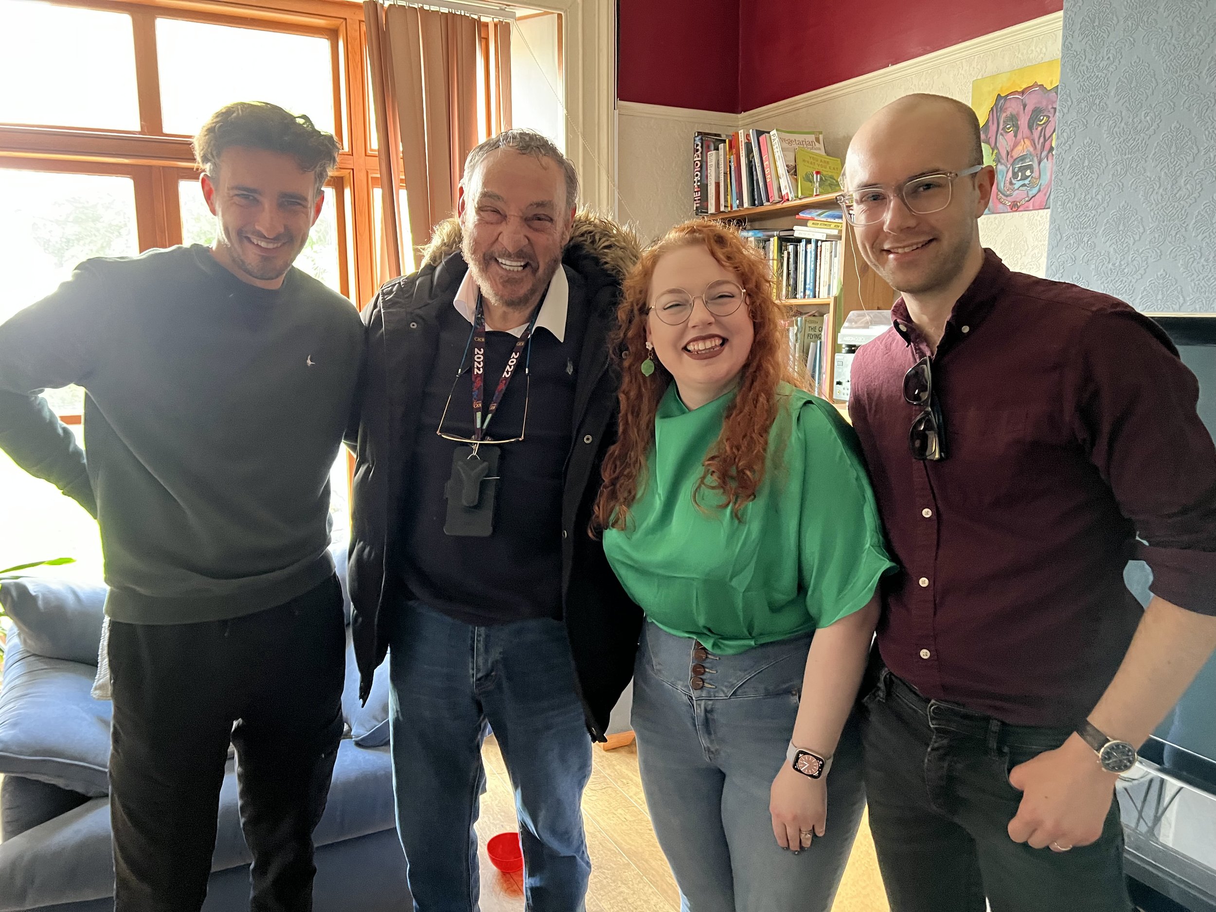 Crew with John Rhys-Davies