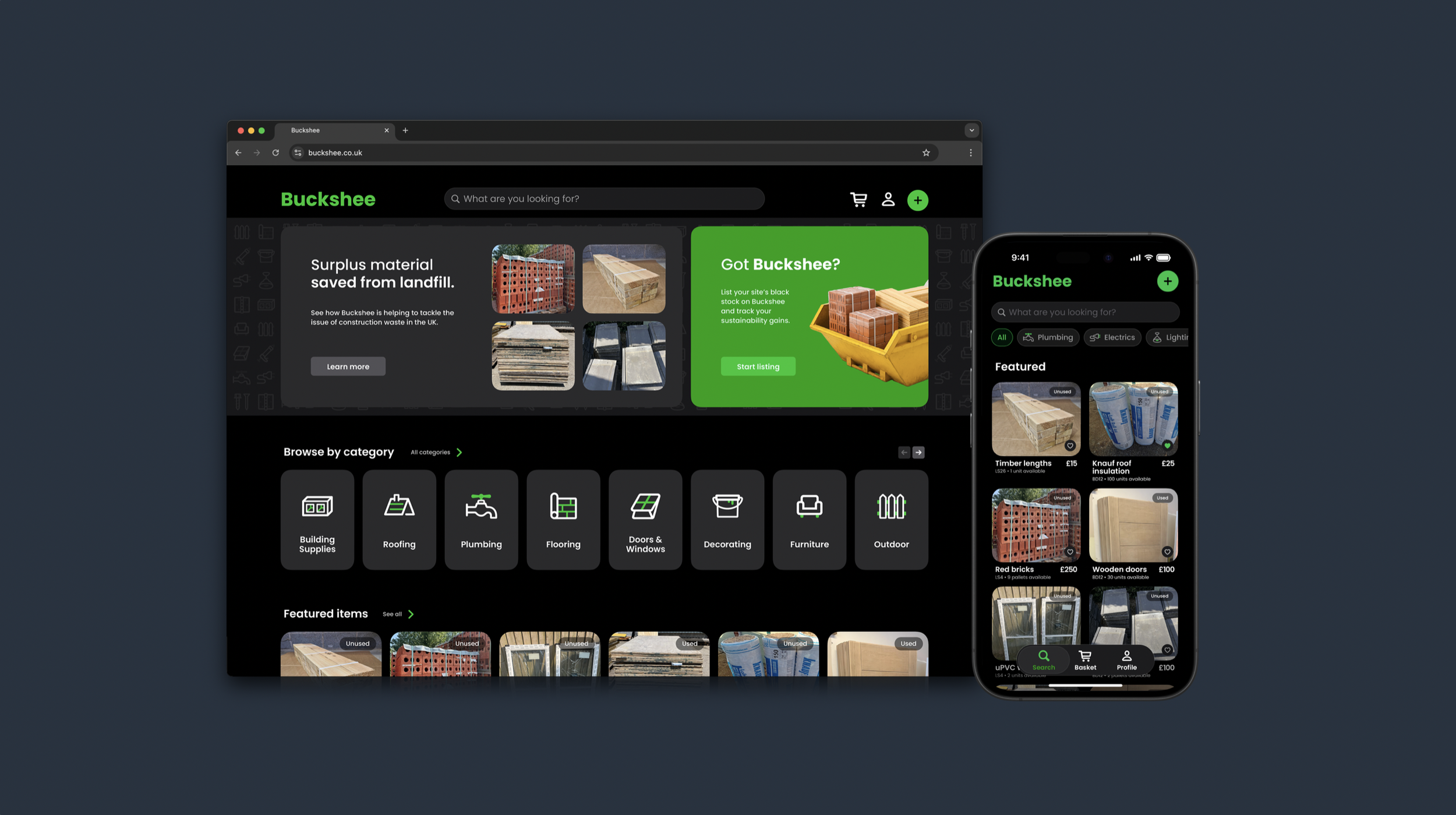 Home Screen (Dark Mode)