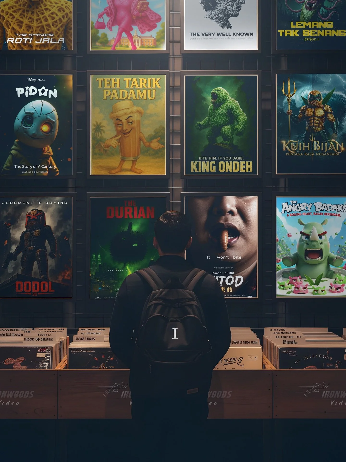 🎬 Cue deep movie trailer voice 🎬
In a world where food and film collide&hellip;
Roti Jala, Yau Char Kuai, Onde-Onde, and more,
assemble not just as snacks, but as the heroes we all deserve.

Every poster you see&hellip;
Born from our individual ima