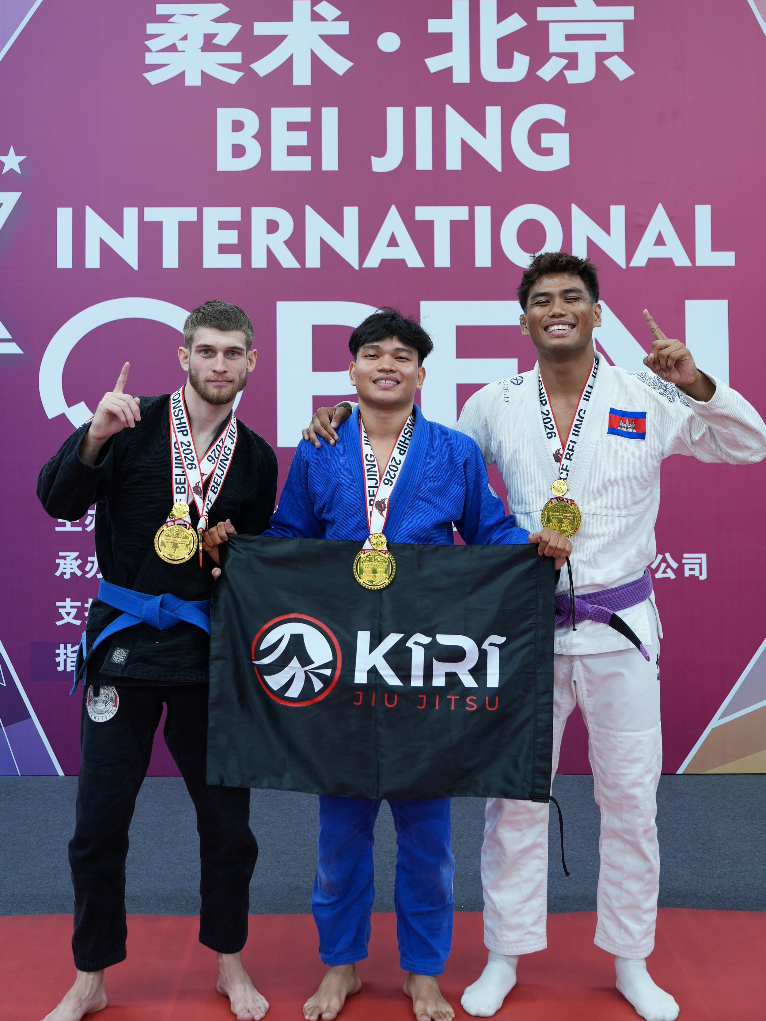 [Competition Results] 

Great performances by our KIRI Jiu-Jitsu athletes at the ASJJF Beijing International Open 2026 in Beijing, China 🇨🇳

🥇🥇 Volodymyr Guchkov @v_huchkov 
🥇 Kang Mengkheang @tommy_lyfts 
🥇 Moeun Lim Sopanha @panhabjj 

Proud 