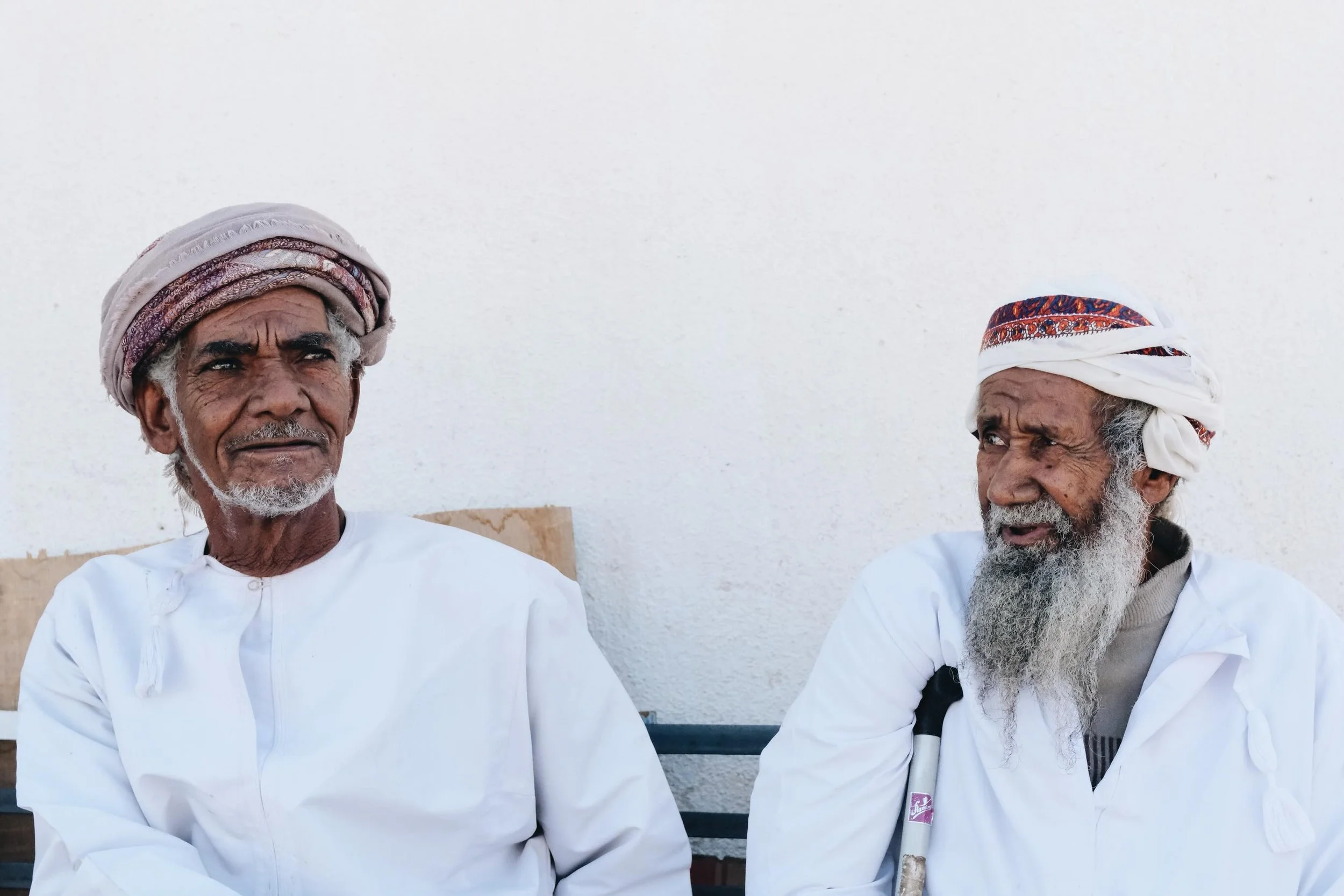 Men in Oman &mdash; a portrait of dignity, expression, and pride.

There is a quiet strength in the way they carry themselves: noble, stoic, and composed. Their presence speaks of confidence without arrogance, tradition without rigidity, and a deep a