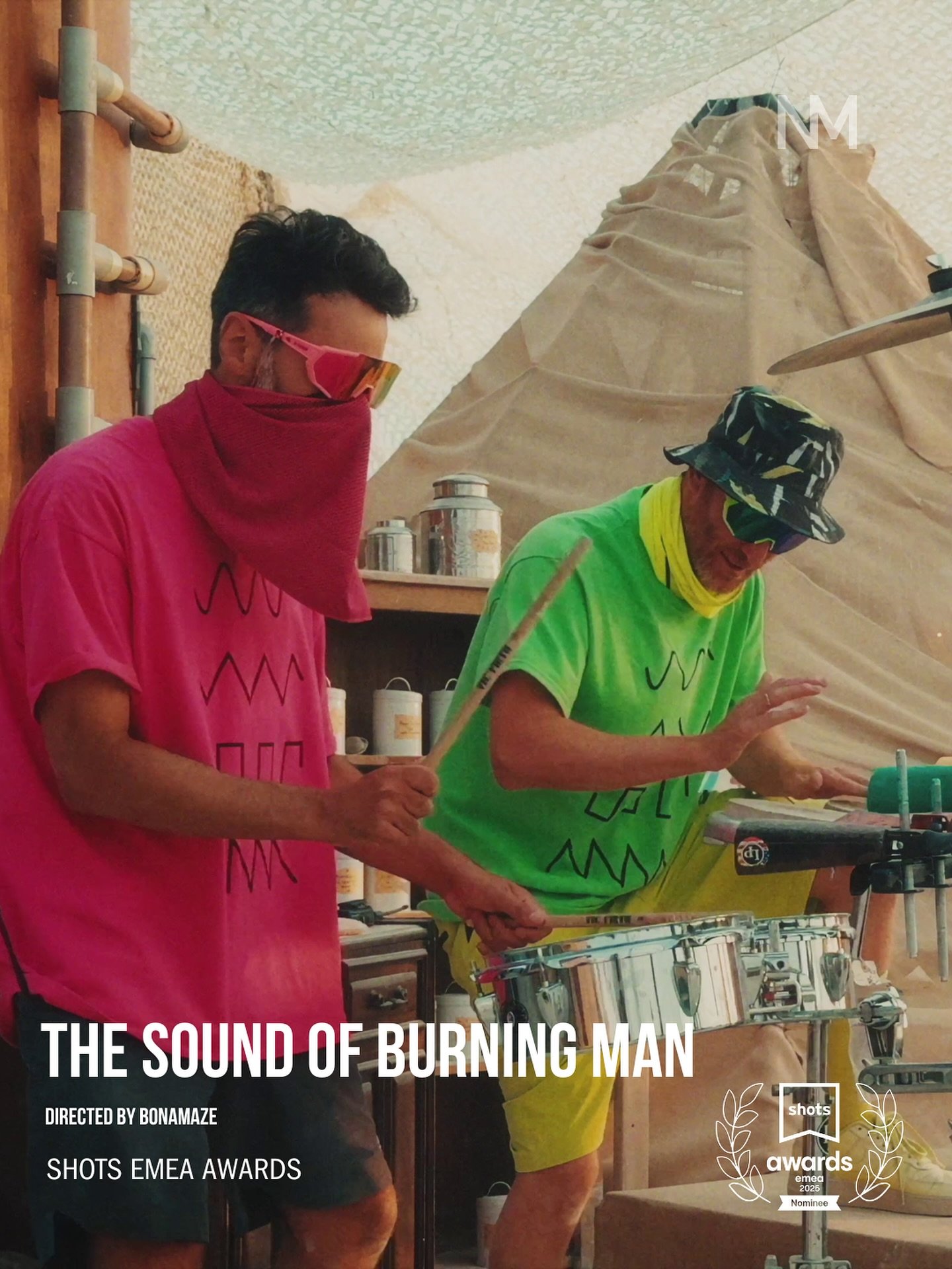 From Black Rock City to the shortlist! 

@bonamaze&rsquo;s mesmerising film The Sound of Burning Man has been shortlisted for Sound Design at the @shots_creative EMEA 2025 Awards.

&ldquo;Our first Burn was in 2017, and the experience stayed with us.