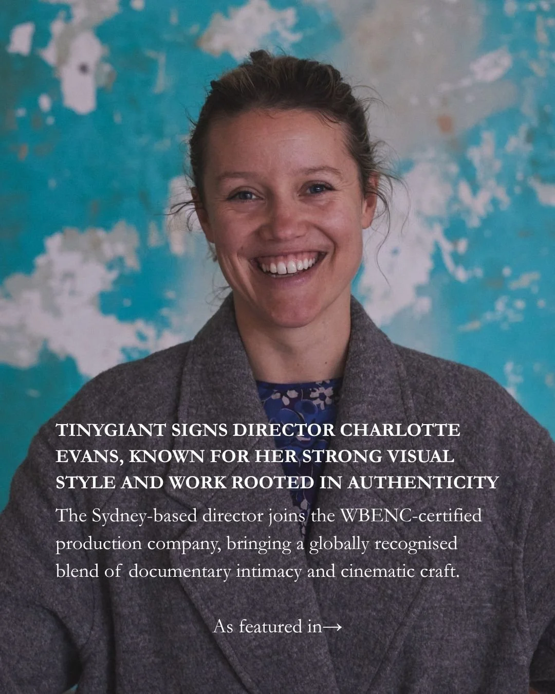 Director @charlotteevansnz joins the @tinygigantism roster &mdash; and we let the industry know about it. 

Thanks to @shots_creative @campaignmagazine @shootonline @roastbrief @the_howler_news @lbbonline for the coverage.