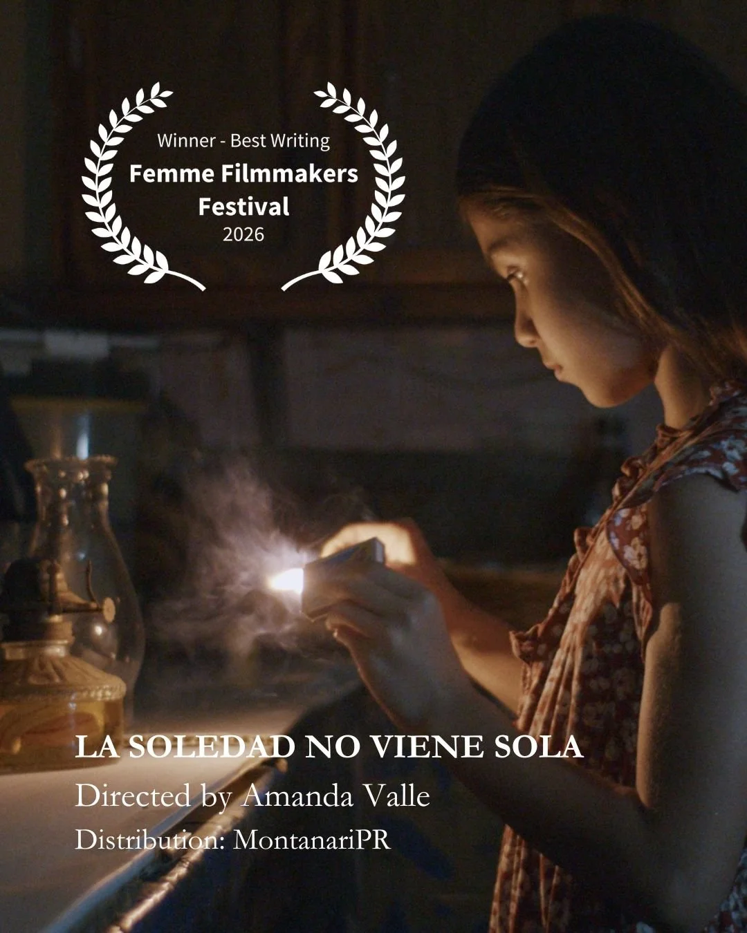 Congratulations @ama.valle! 

Her short film La Soledad No Viene Sola takes home Best Writing at @femmefilmmakersfestival! 

Brava Amanda ❤️