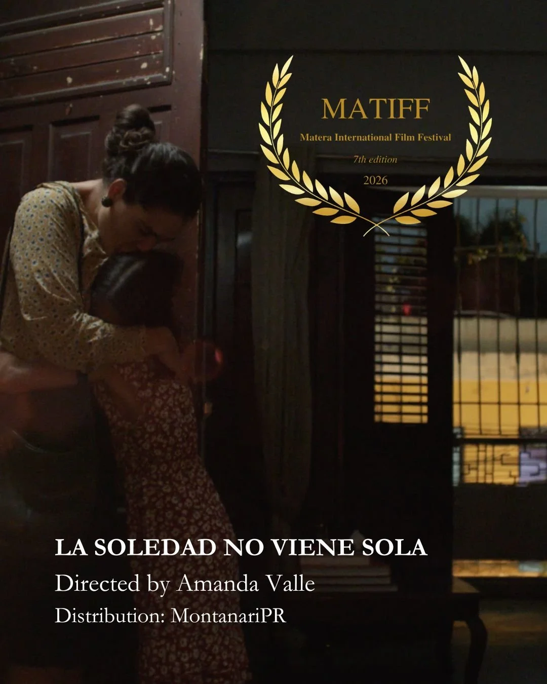 Official Selection for La Soledad No Viene Sola by Amanda Valle at @matiff.it 

Congratulations to director and artist @ama.valle!

If you are in Matera on 26 September - 4 October, come say hi!