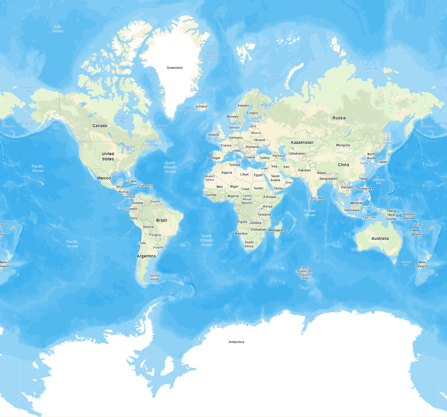 World Bathymetry