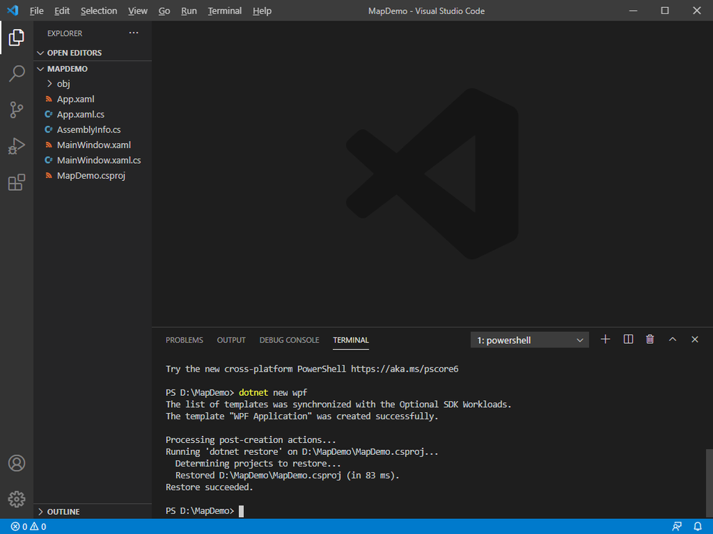 Display Maps in .NET 5 WPF Using VS Code — ThinkGeo, GIS Mapping Made Easy