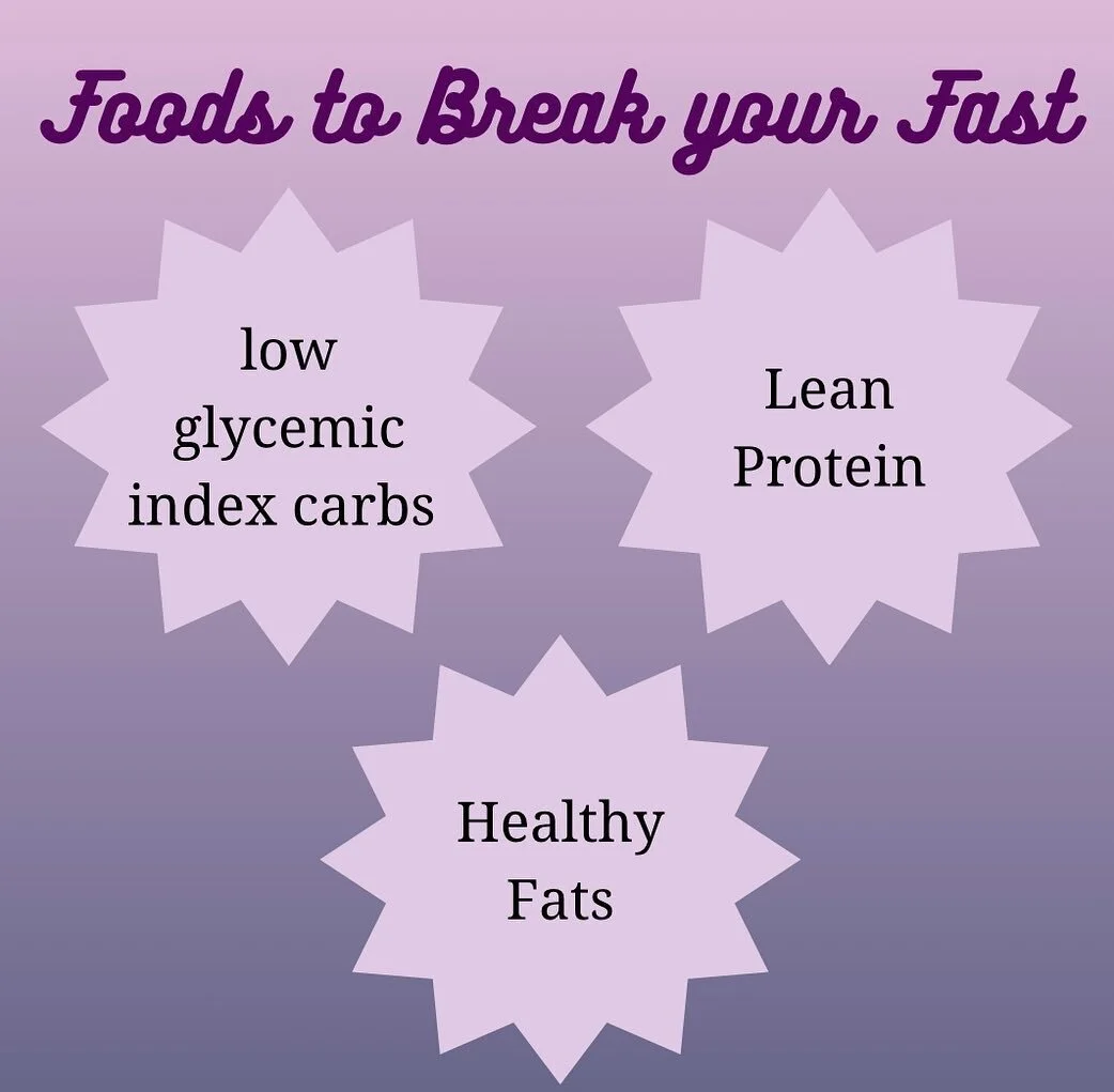 The foods you choose to break your fast can be just as important as the fast itself.

You&rsquo;ve been burning fat for energy and your digestive system has been quiet. 

😊Be kind with the foods you choose. 

Healthy carbohydrates with a low glycemi