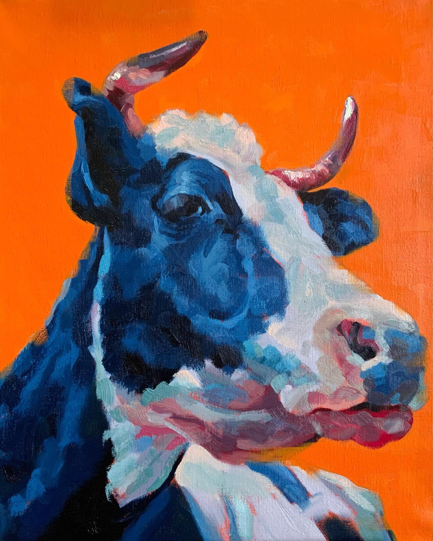 Holy cow!!
@stonestreetartgroup art challenge to paint a cow. 

Oil on canvas 60x90cm