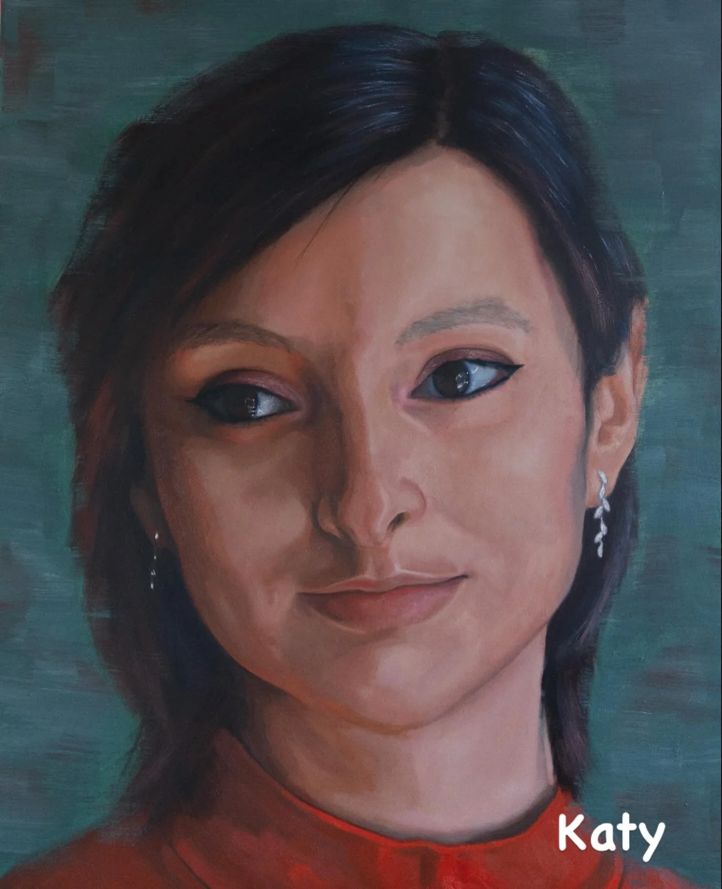 This portrait is of Katy one of the sitters from @ruth_swainart &amp; my recent exhibition, Facing The Future (link in bio). To learn about Katy&rsquo;s story please visit the website.  The exhibition was at @the_artacademy_ to raise awareness of &am