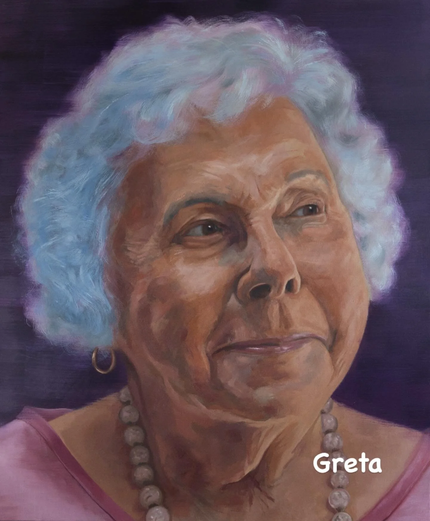 This portrait is of Greta, one of the sitters from our recent exhibition.  To learn more about Katy&rsquo;s story please visit the website (link in bio).

The exhibition has raised funds for @breastcancernow.  If you would like to donate, thank you, 
