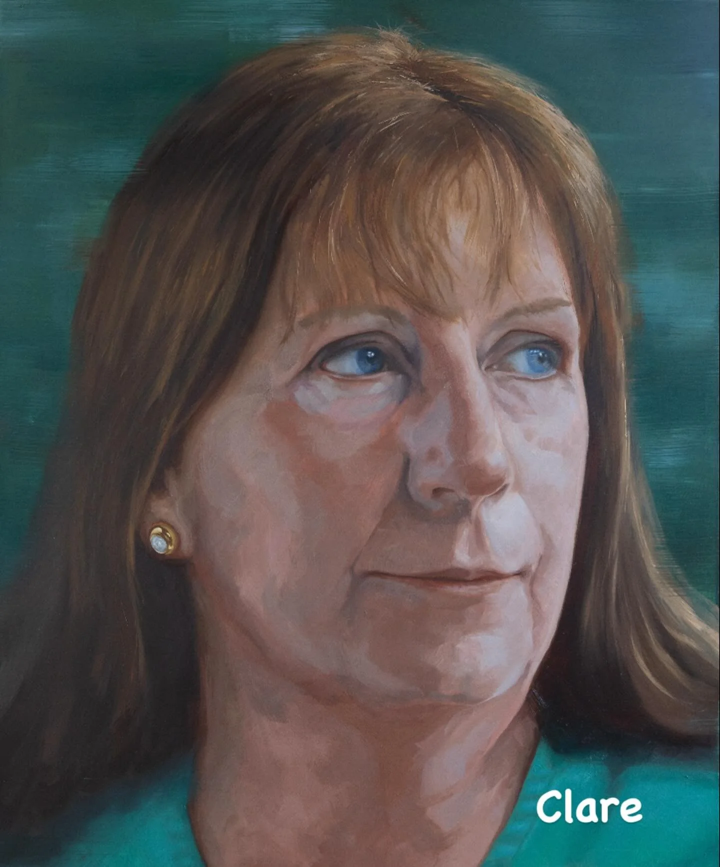 This portrait is of @clareisbusy .  Friend, fundraiser extraordinaire &amp; another of the sitters from our recent exhibition.  To learn more about Clare&rsquo;s story please visit our website (link in bio).

The exhibition has raised over &pound;100
