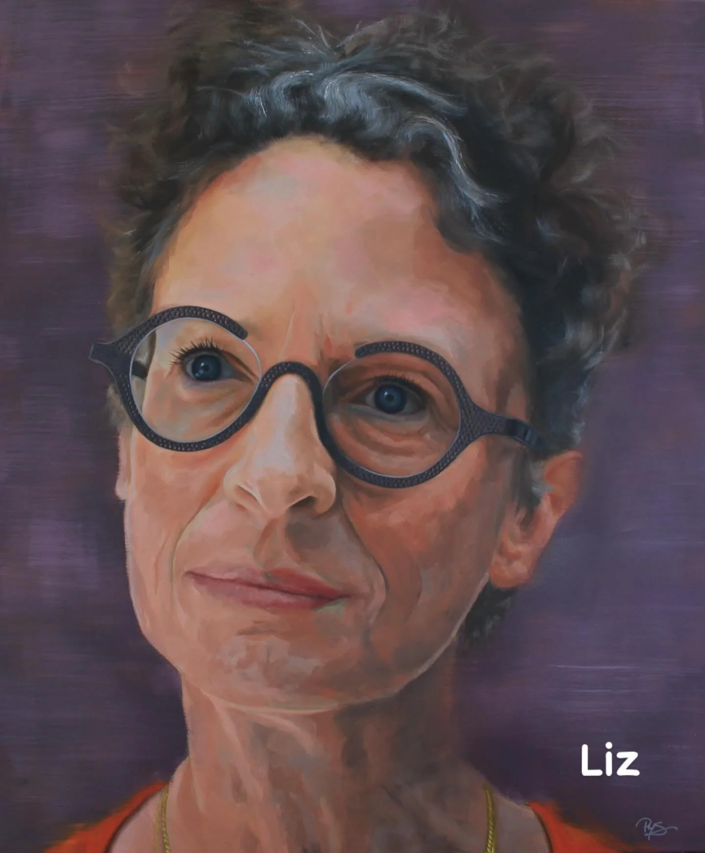 This portrait is of @oriordanliz one of the sitters from our recent exhibition.  To learn more about Liz&rsquo;s story please visit our website (link in bio).

The exhibition has now raised over &pound;130k for @breastcancernow.  If you would like to