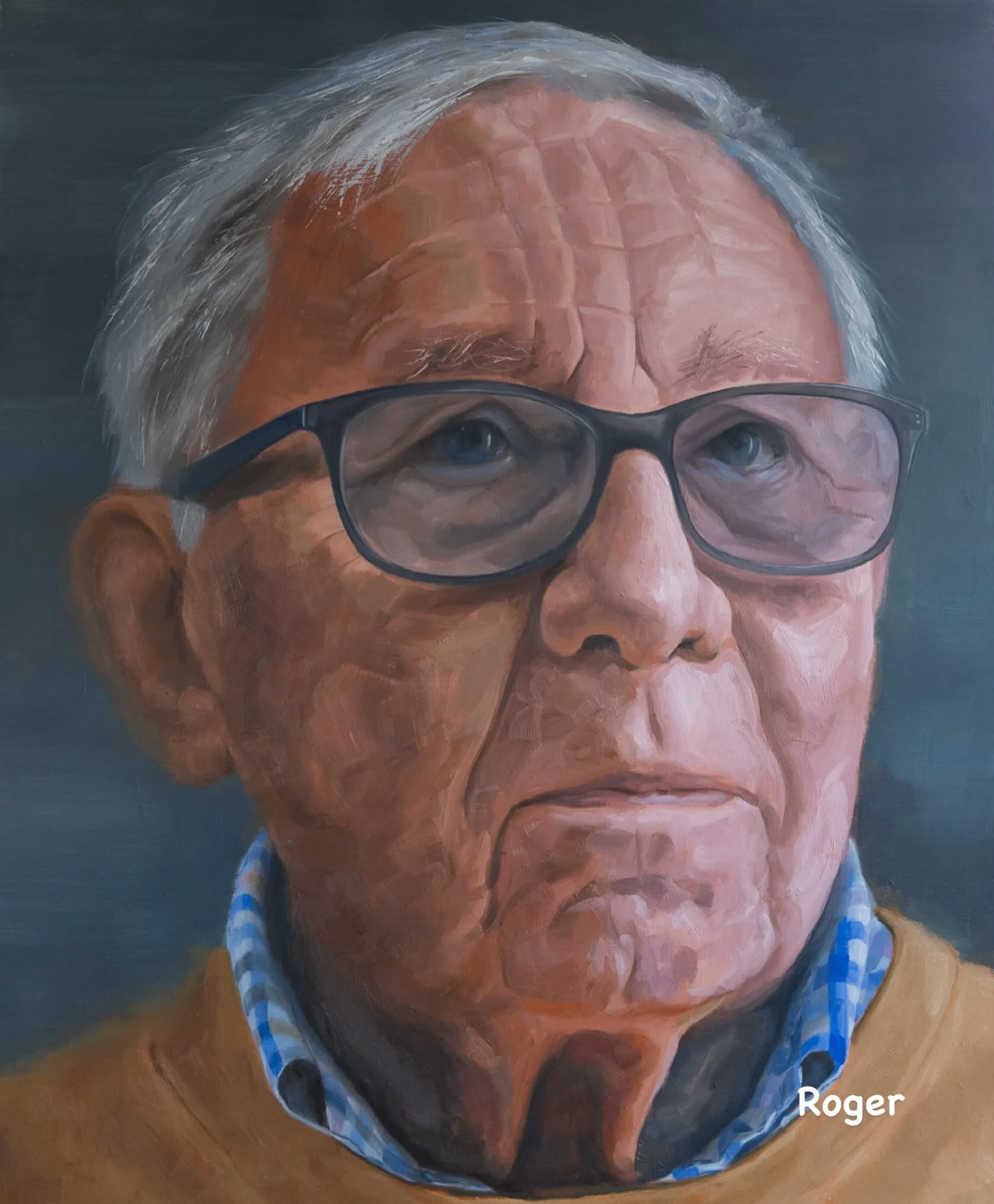 This portrait is of Roger, one of the sitters from our recent exhibition.  To learn more about Roger&rsquo;s story please visit our website (link in bio).

The exhibition has now raised over &pound;130k for @breastcancernow.  If you would like to don