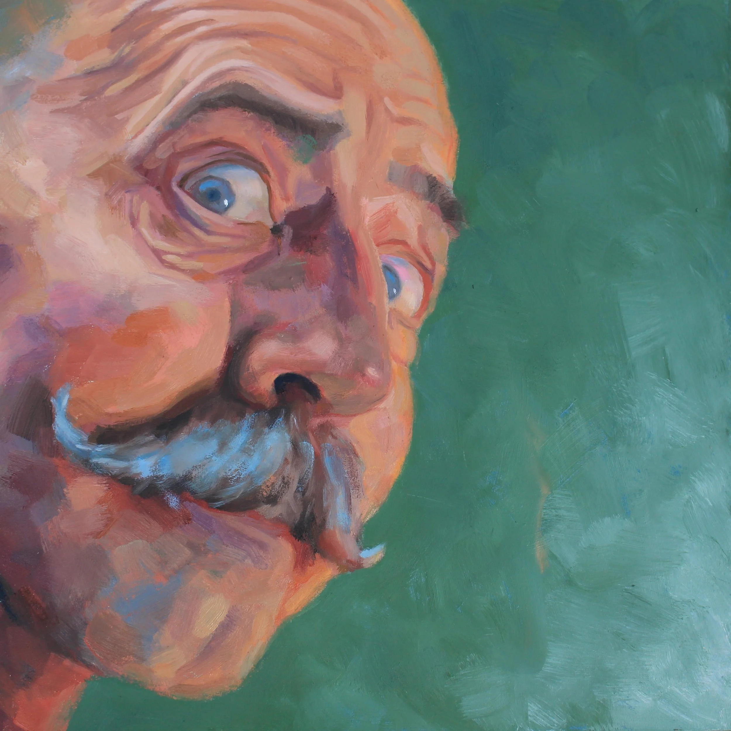 Paul self portrait after Dali.JPG