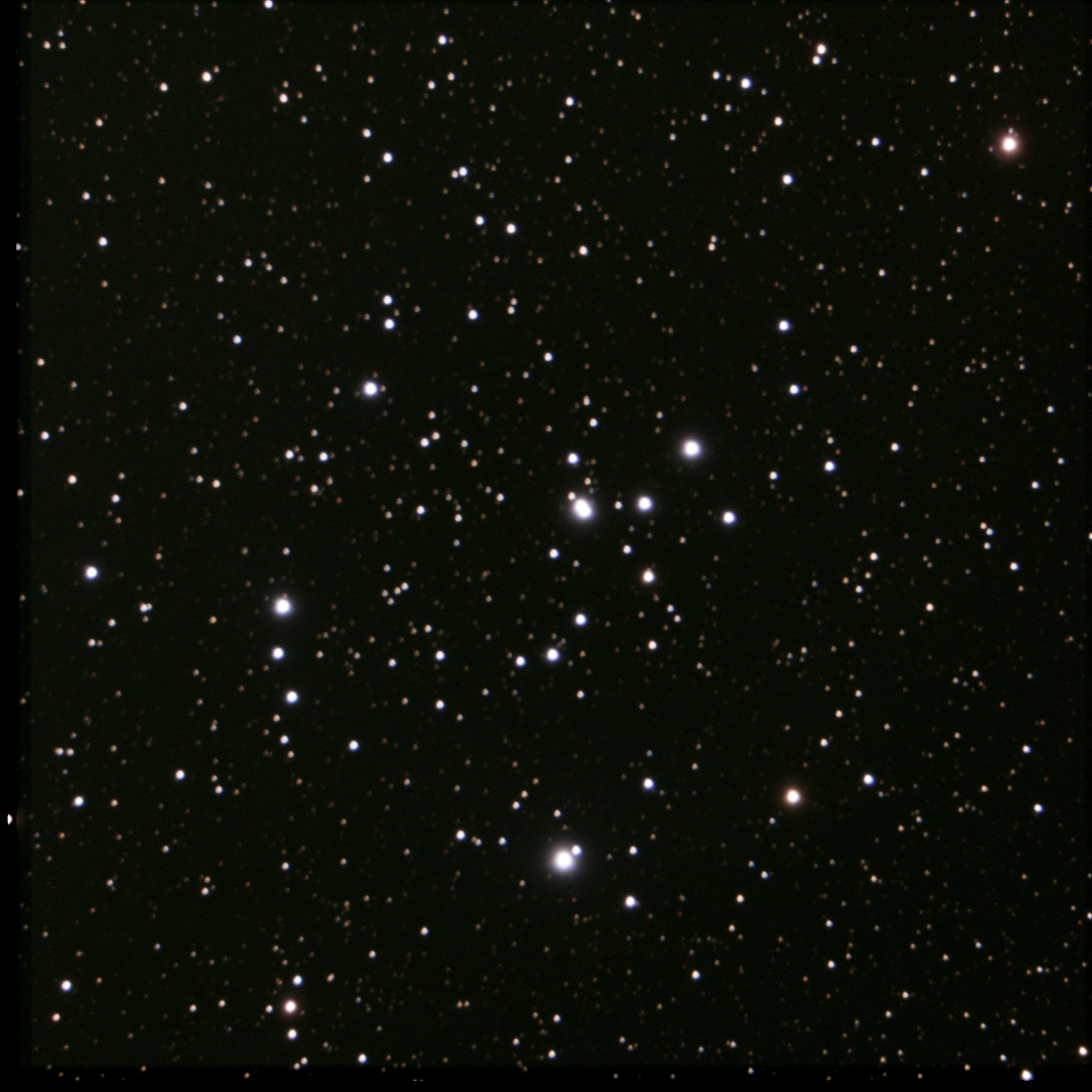 M47 Open Cluster, Nov 11th 2024, 50x30s, C9.25 w/0.63x, ASI533MC Pro.