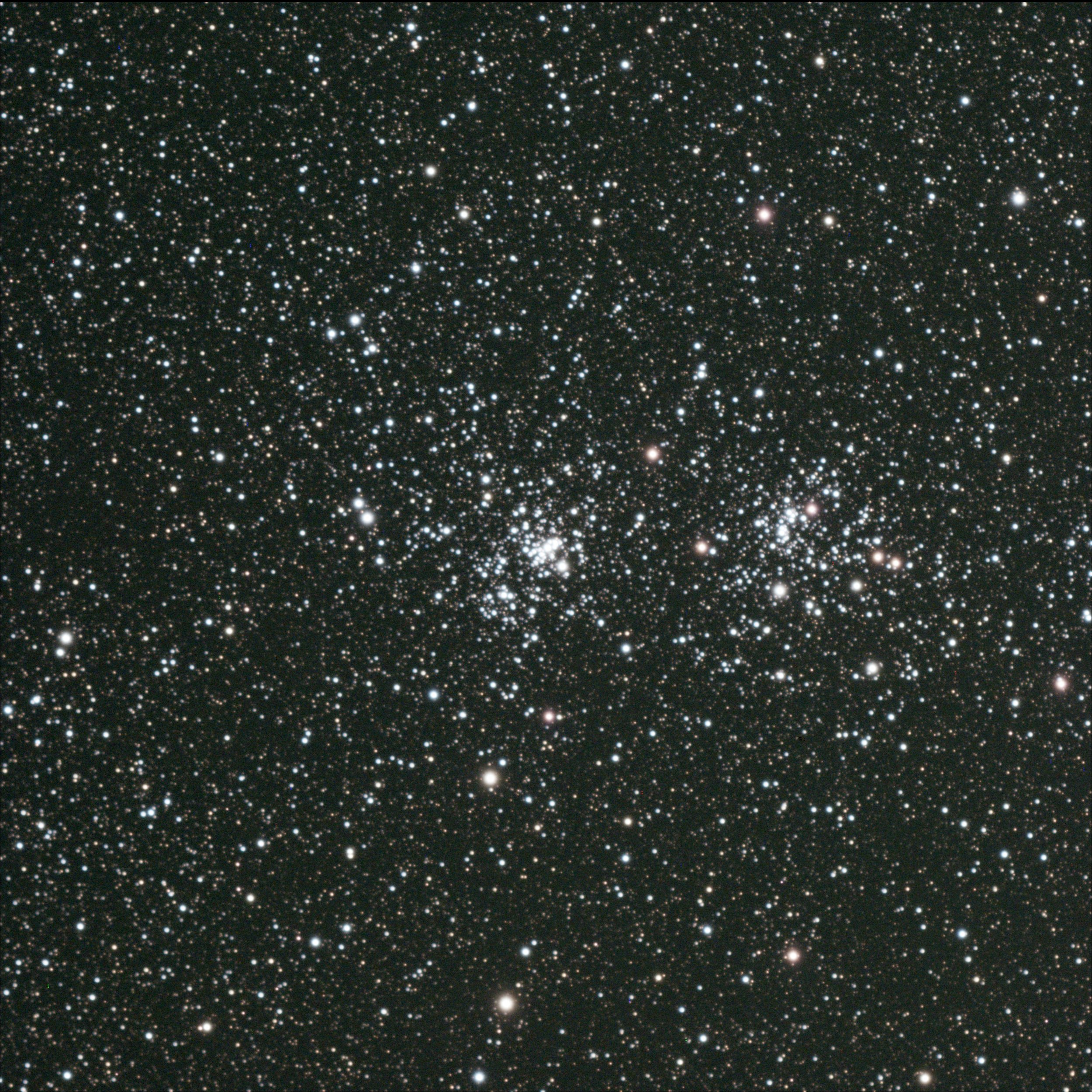 C14 Double Cluster, Oct 3 2024, 10x60s, Redcat 71, ASI533MC Pro