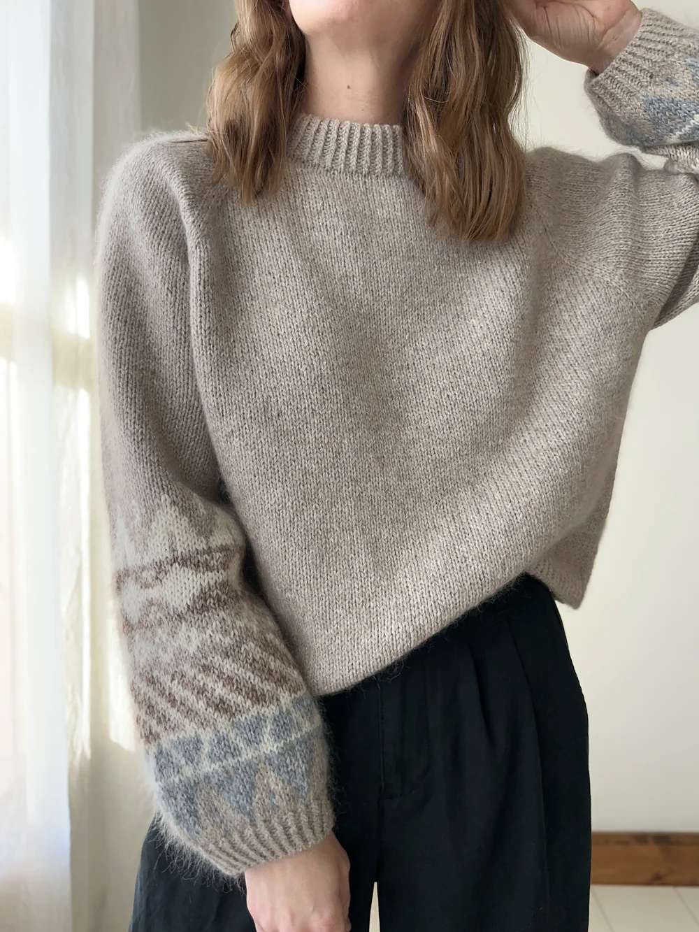 NKNIT 23AW ♡pattern KNIT NKNIT pattern KNIT ハートニット NKNITの「short ♡pattern KNIT」を