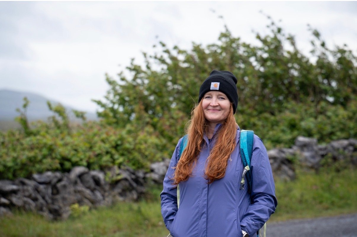 Aubry Hoffman, personal trainer, outdoors in Ireland