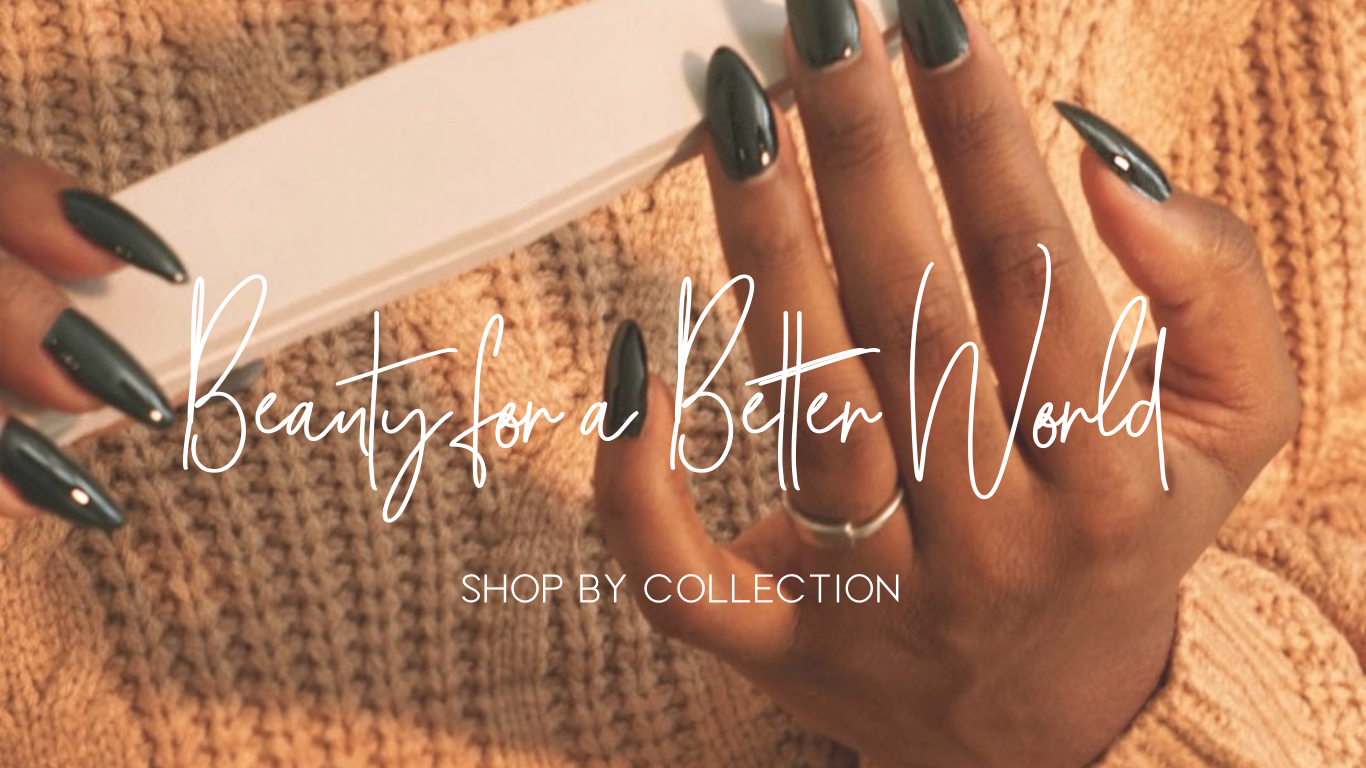 Black woman filing her nails