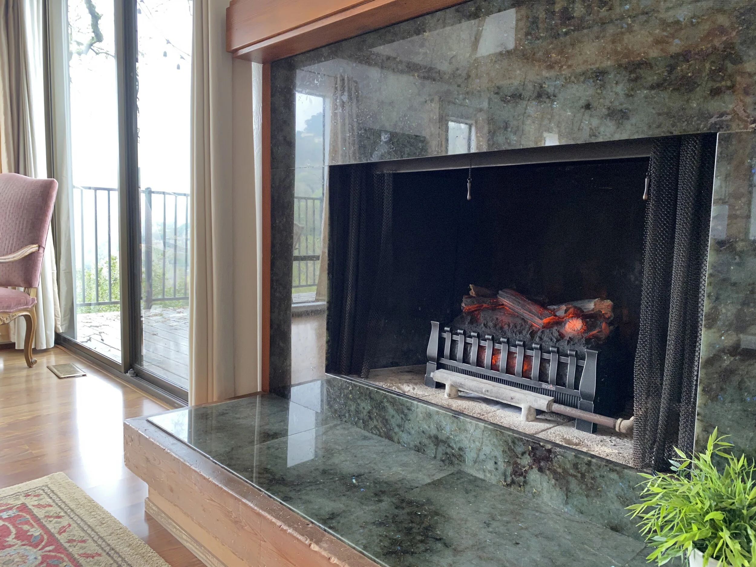 Easy and seamless duraflame electric log set gives your group fireplace ambiance year round, easy.