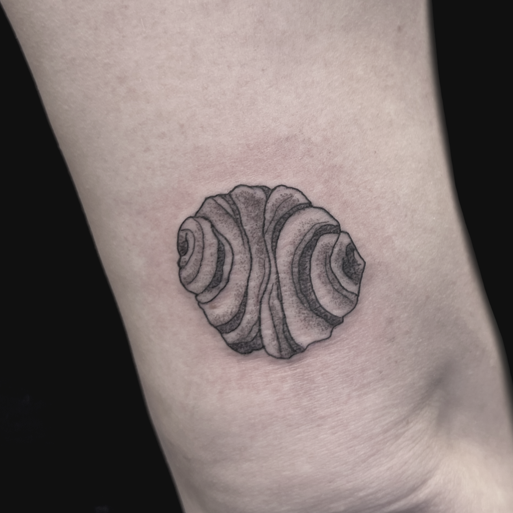Franzbrötchen Mini Tattoo klein 