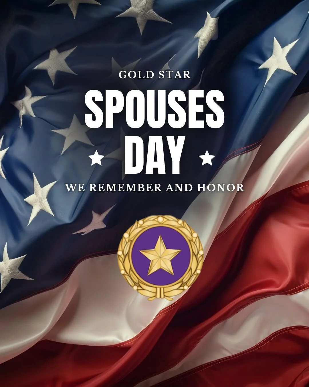 Today we recognize Gold Star Spouses those who have lost a service member and continue to carry that sacrifice forward. Their strength and resilience deserve to be honored. 🇺🇸