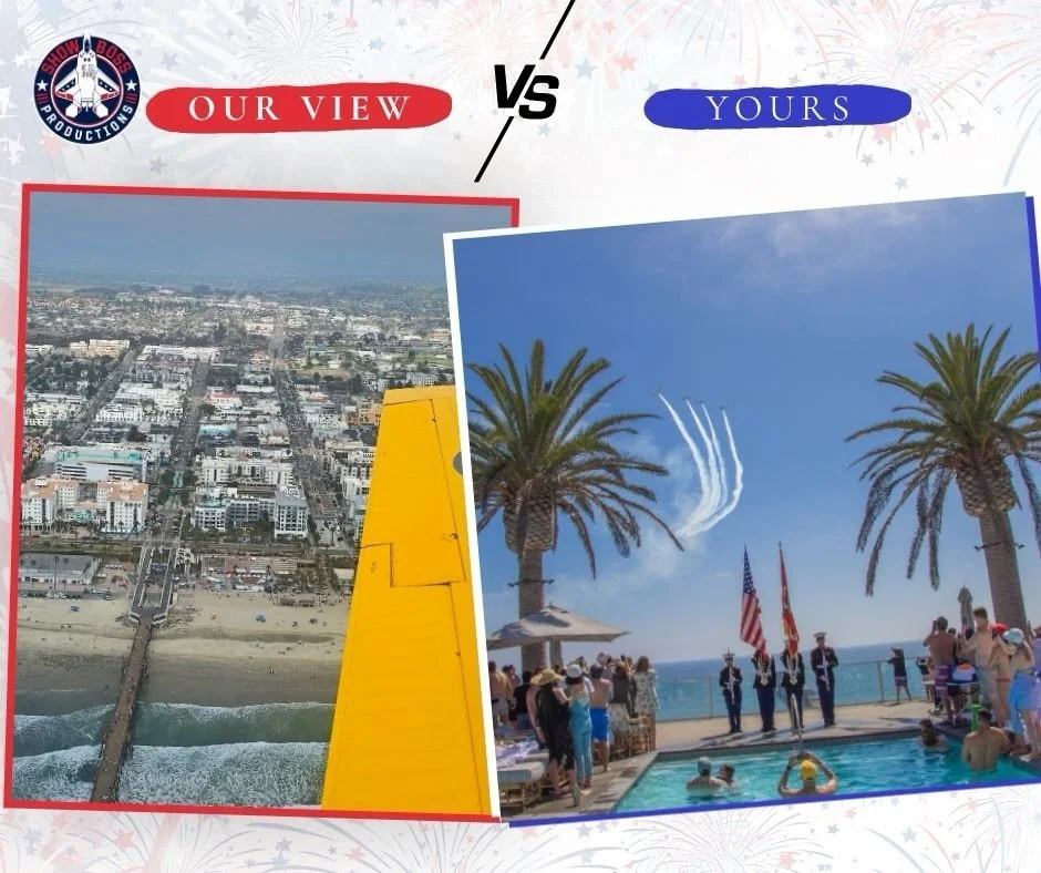 OUR VIEW or YOURS 🍹?

Would you rather be in the cockpit flying over the Pacific&hellip;

Or watching from the rooftop at Mission Pacific Hotel with one of the best views in Oceanside?

If you're near @missionpacifichotel and happen to catch our fly