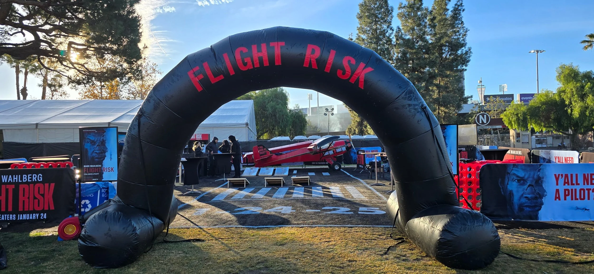 Showboss Productions Brand Activation Lionsgate Flight Risk RoseBowl 2025 (8).jpg