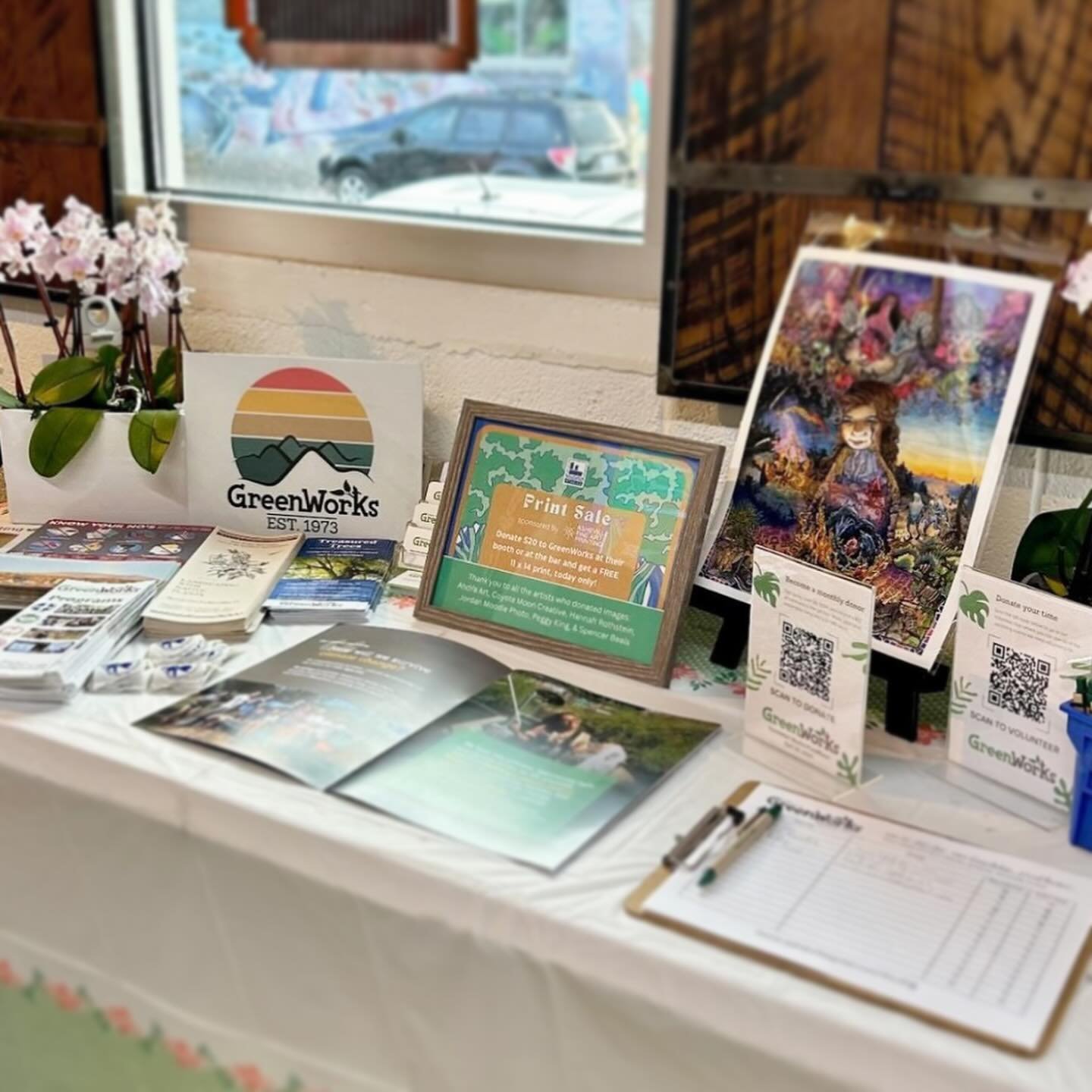 Happy Earth Day!! Thank you to Carrie Harmon from @avlgreenworks for coming out to our FundBlazer event on Friday and speaking about the great work their organization is doing! Today&rsquo;s the last day of our print sale where you can make a $20 don