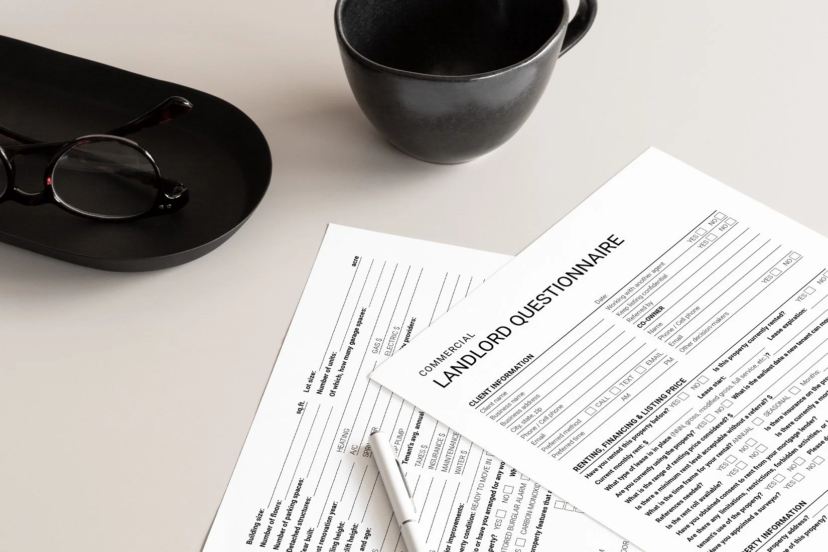 Commercial Real Estate Landlord Questionnaire, Commercial Landlord