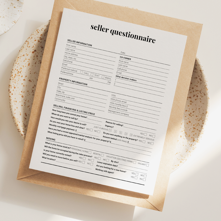 What’s The Best Real Estate Questionnaire for Your Needs — The Real ...