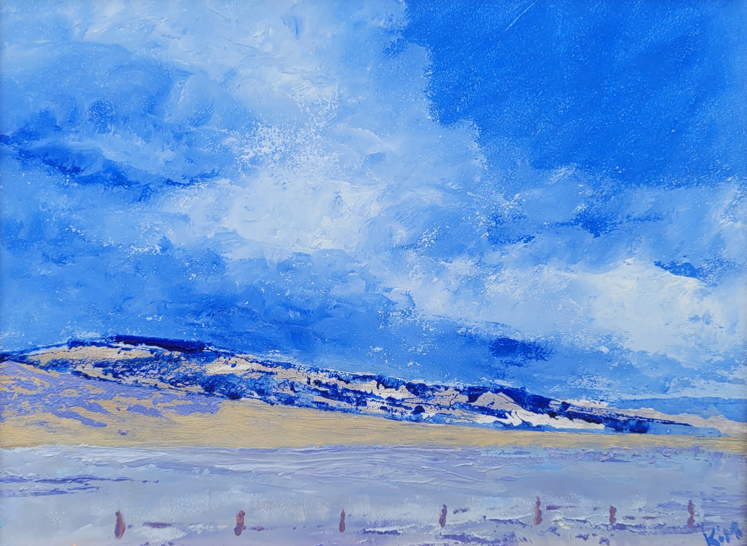 Blue Valley | oil | 6x8/7x9 in.