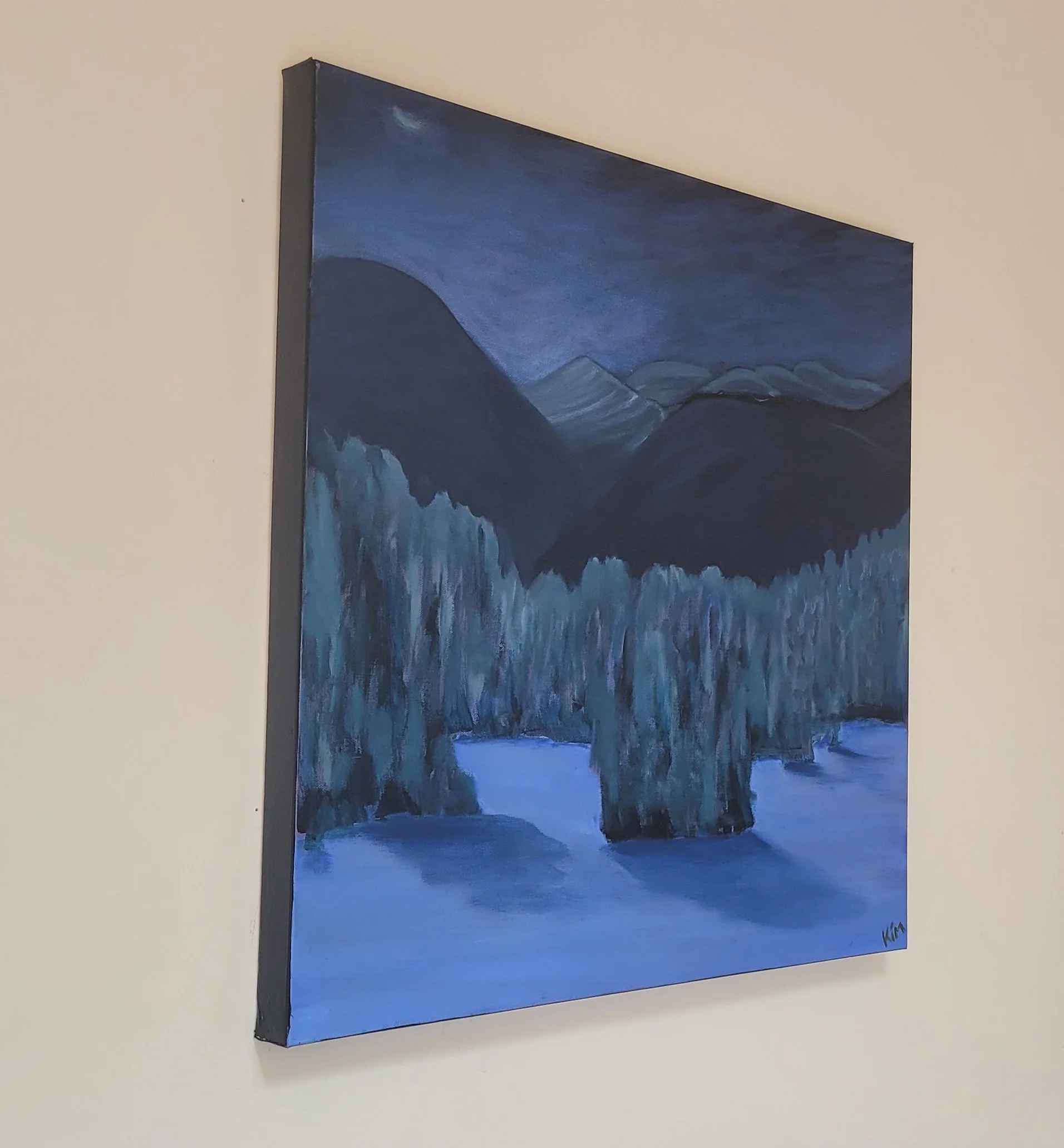 Moon Shadows, oil 24x24 side view.jpg
