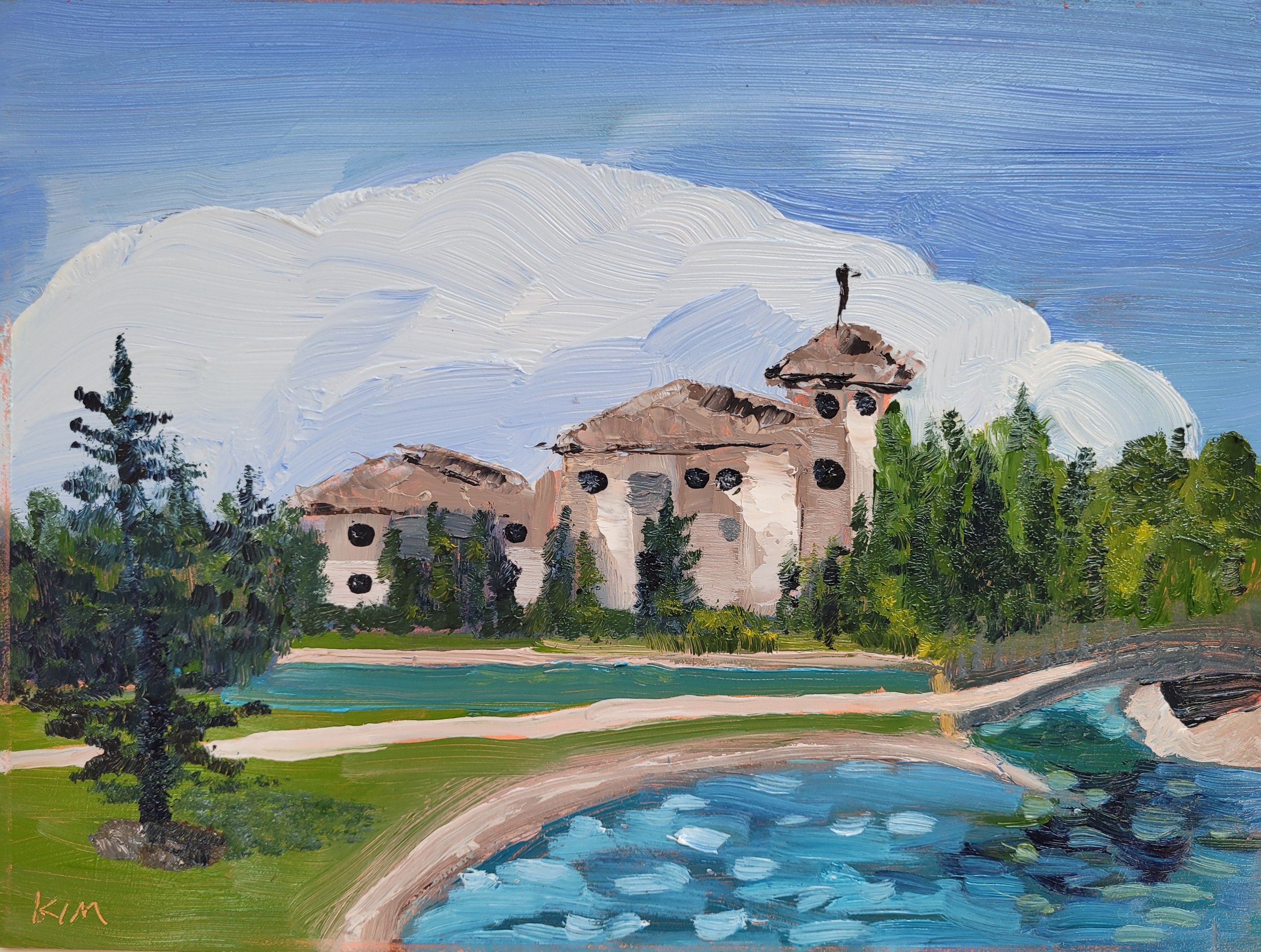 Broadmoor Blue | oil | 9 x 12 in