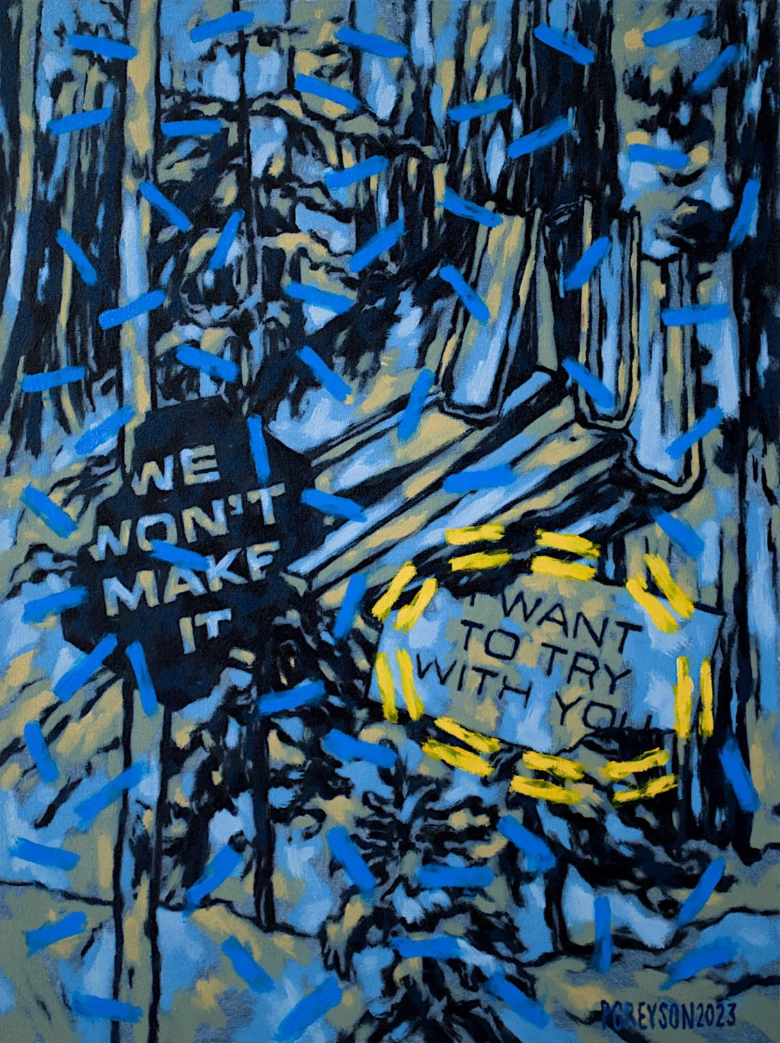  "I Want To Try With You #2" , 2023, Oil on Canvas, 32 x 24 inches