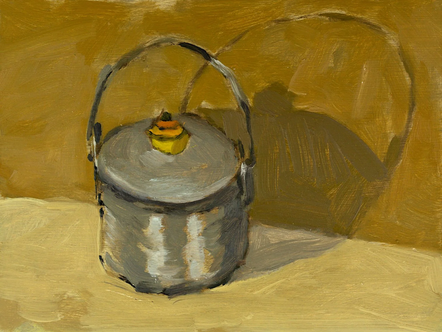  "Cooking Pot" , 2023, Oil on Masonite, 6 x 8 inches 