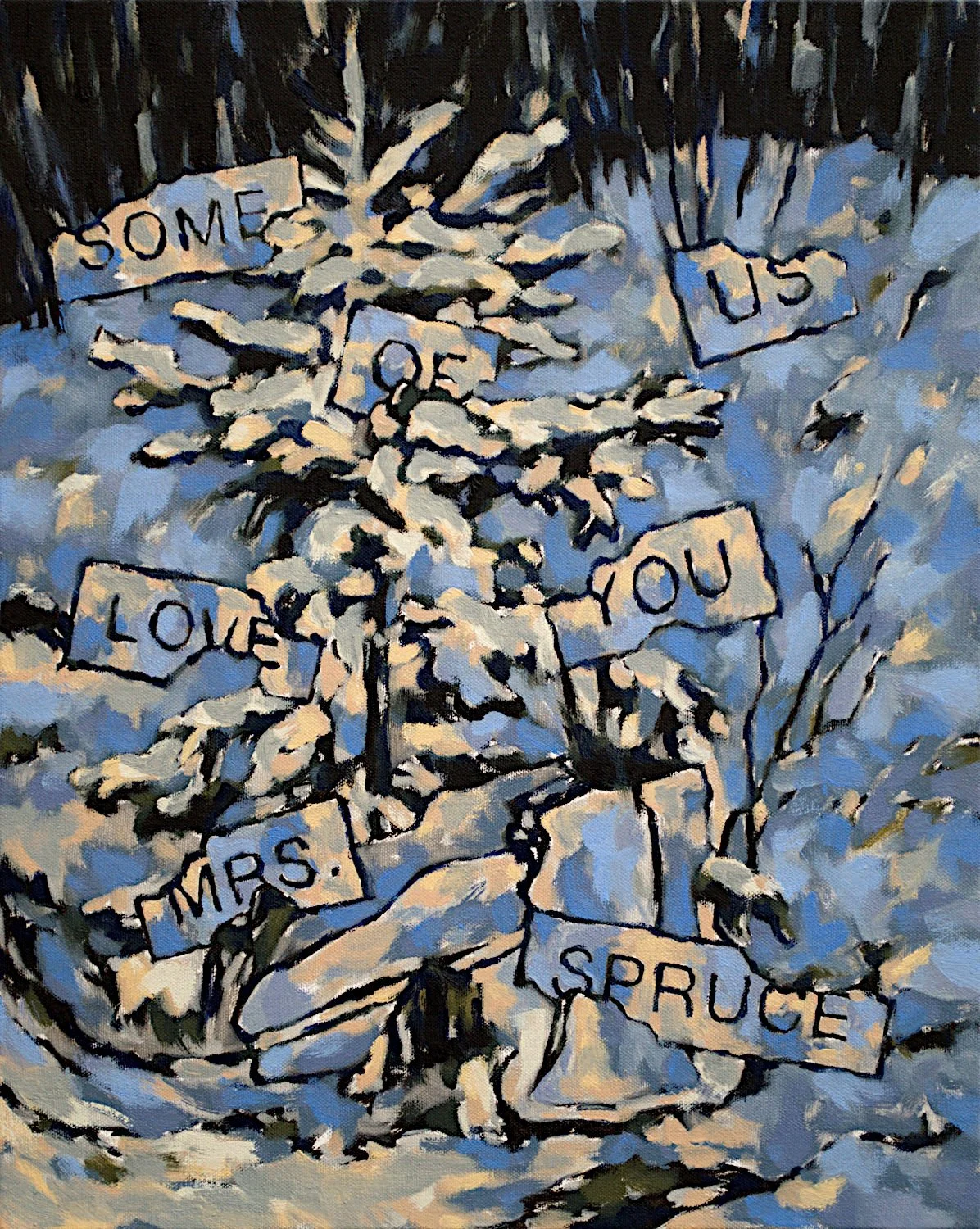  "Some Of Us Love You" , 2024, Oil on Canvas, 20 x 16 inches 