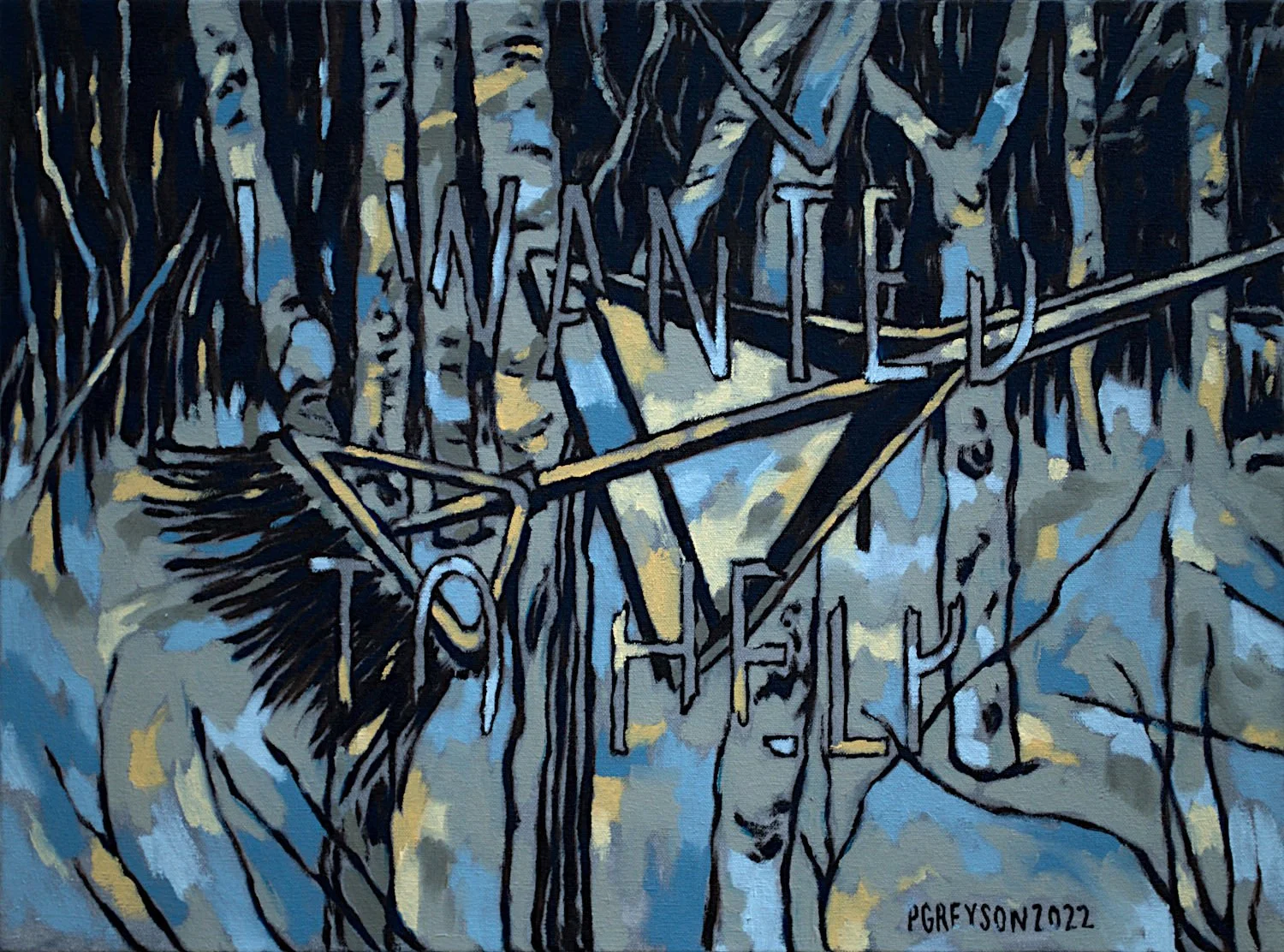 "I Wanted To Help" , 2022, Oil on Canvas, 18 x 24 inches 