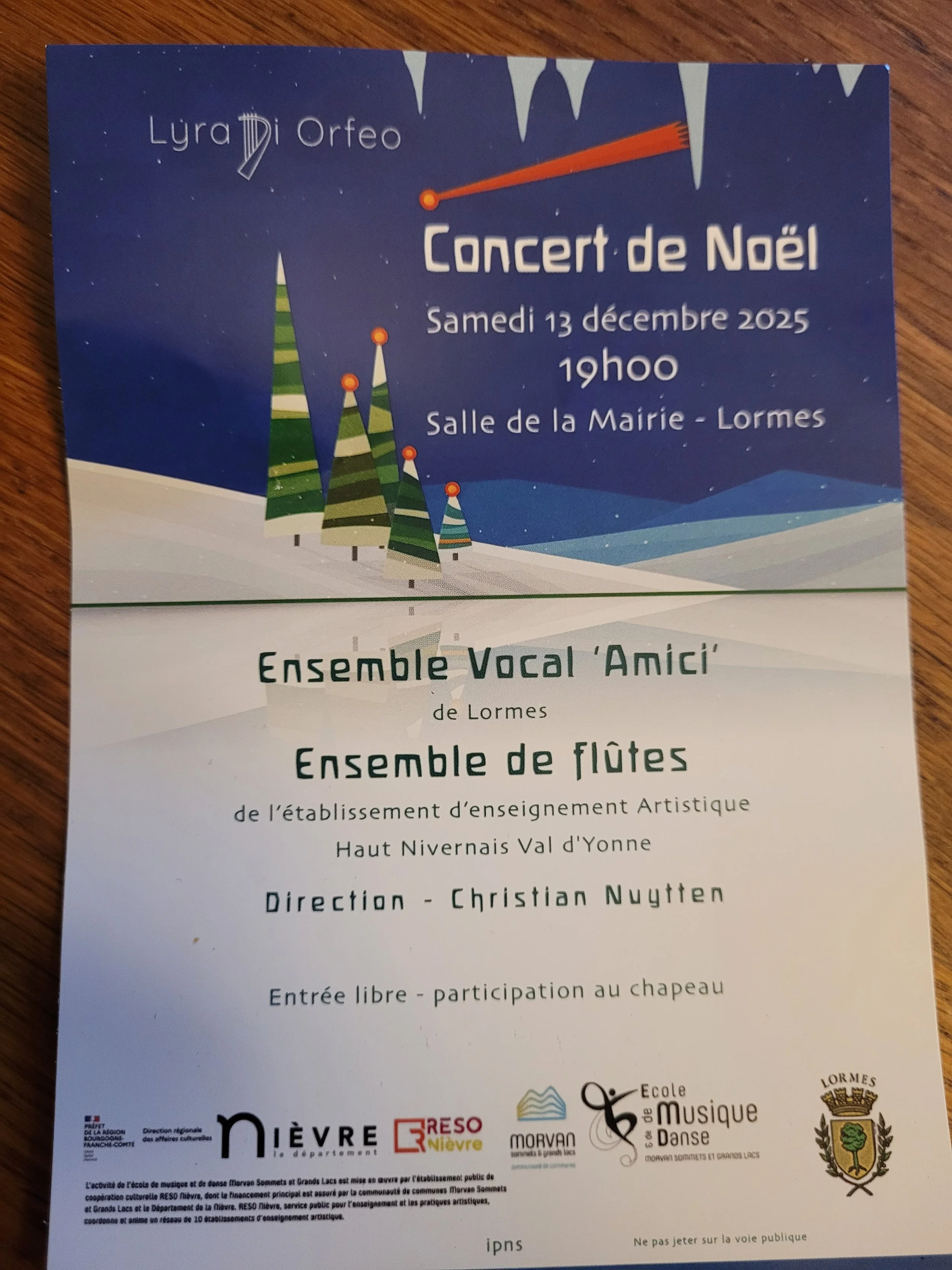 Concert de Noël 13 december 2025