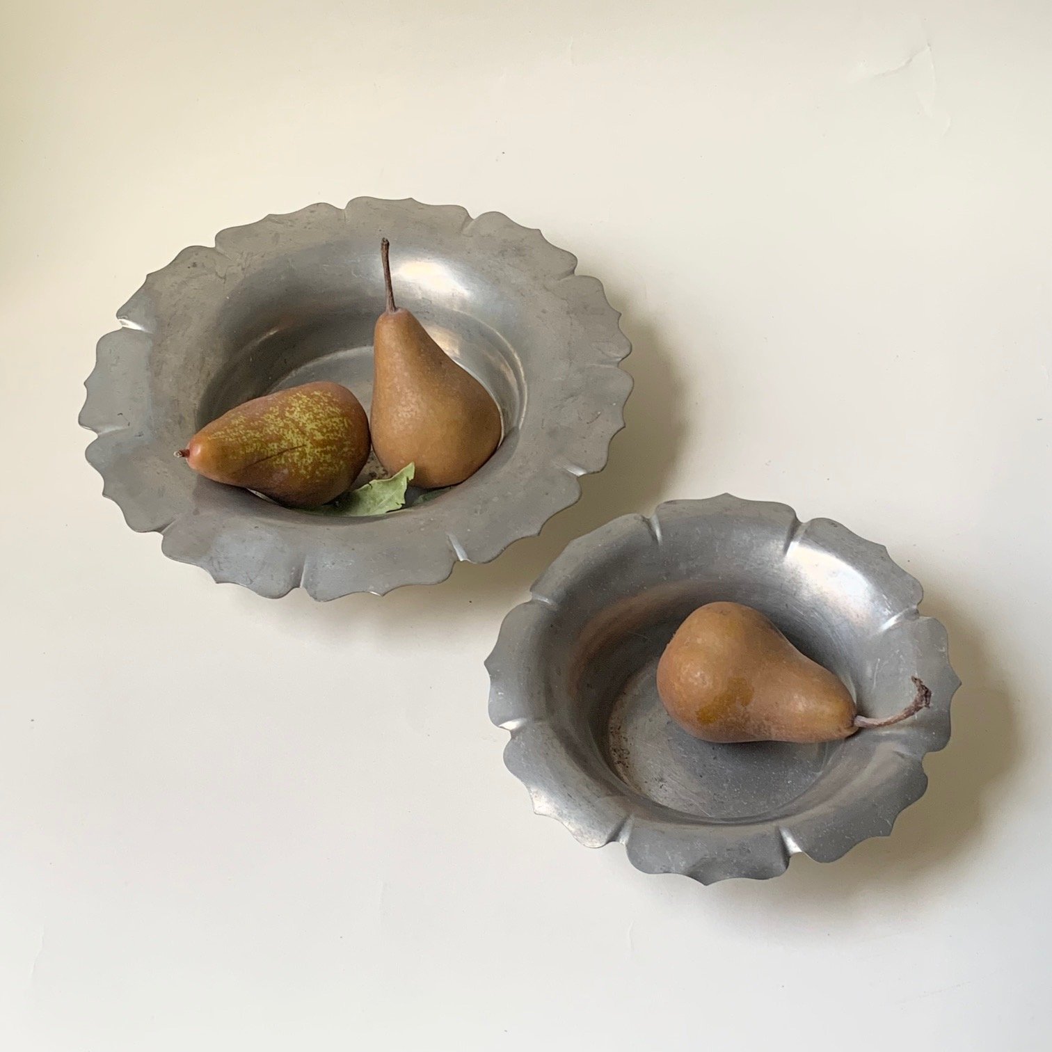 Set of Pewter Bowls