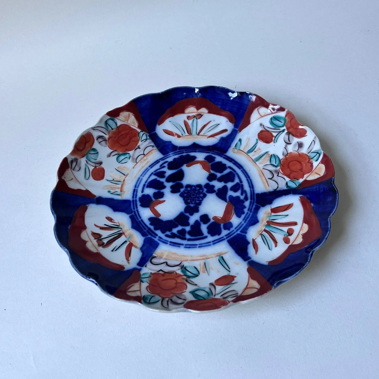 Vintage Japanese Imari Ceramic Plate