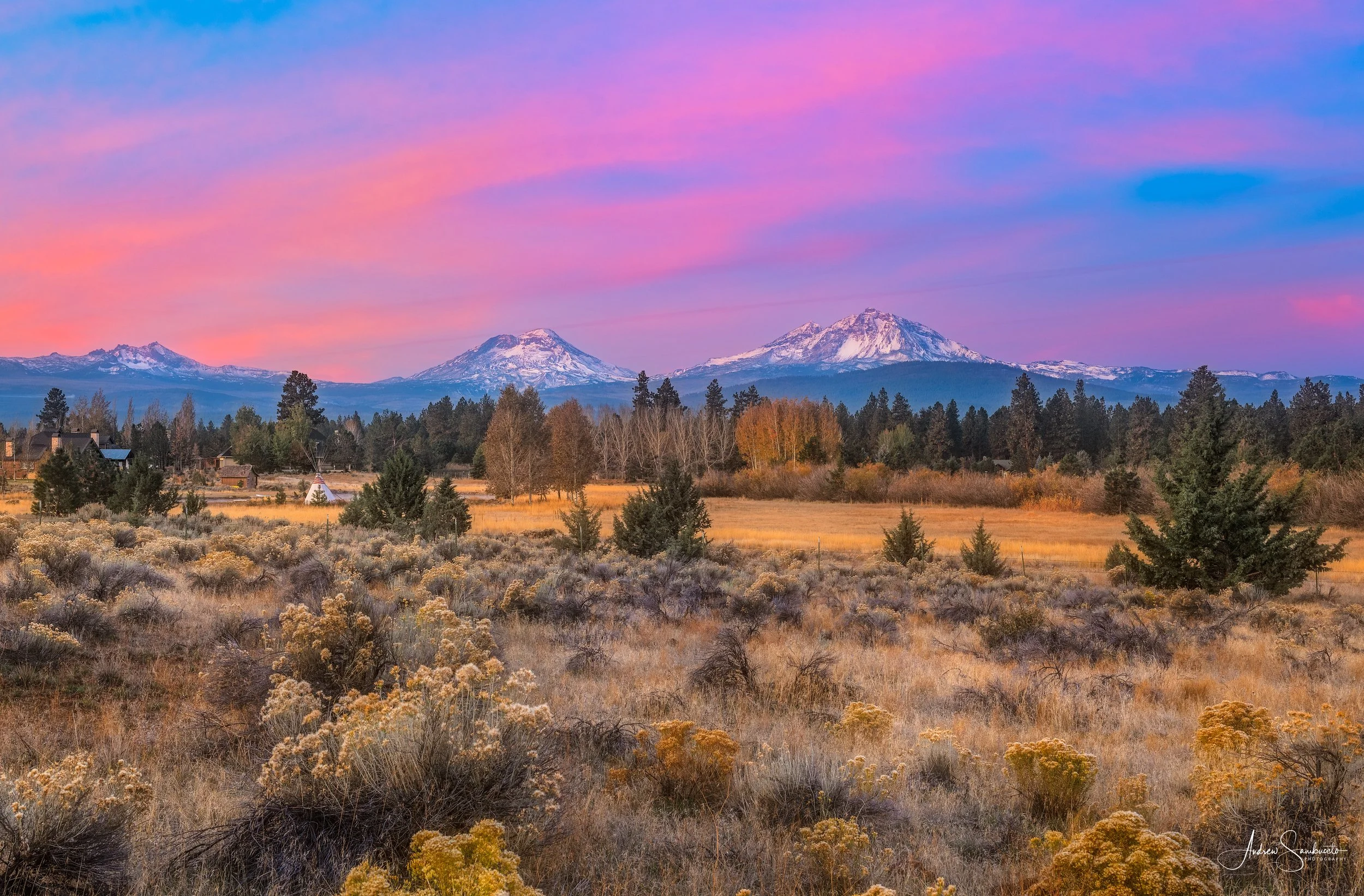"Sisters in Alpenglow"
